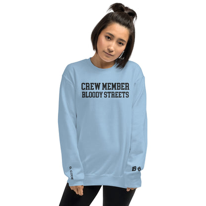 CLEAN Crew Member Stickerei Streetwear Pullover - BLOODY-STREETS.DE Streetwear Herren und Damen Hoodies, T-Shirts, Pullis