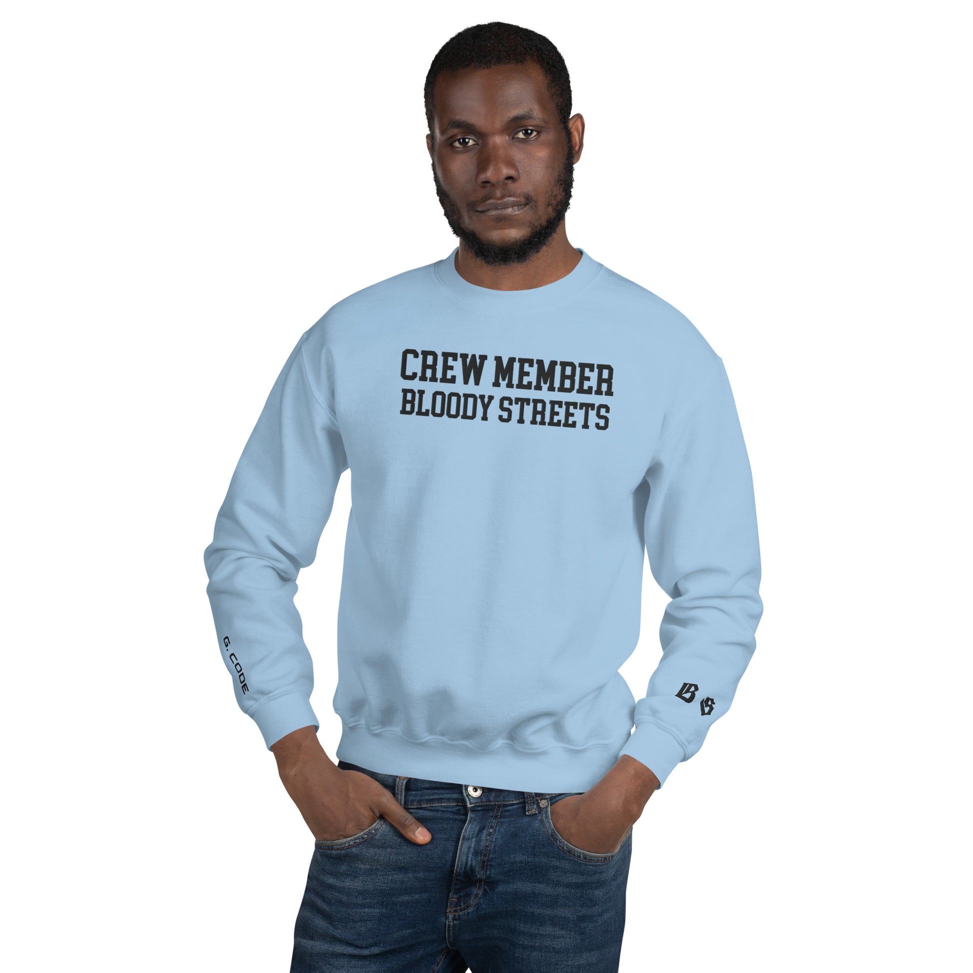 CLEAN Crew Member Stickerei Streetwear Pullover - BLOODY-STREETS.DE Streetwear Herren und Damen Hoodies, T-Shirts, Pullis