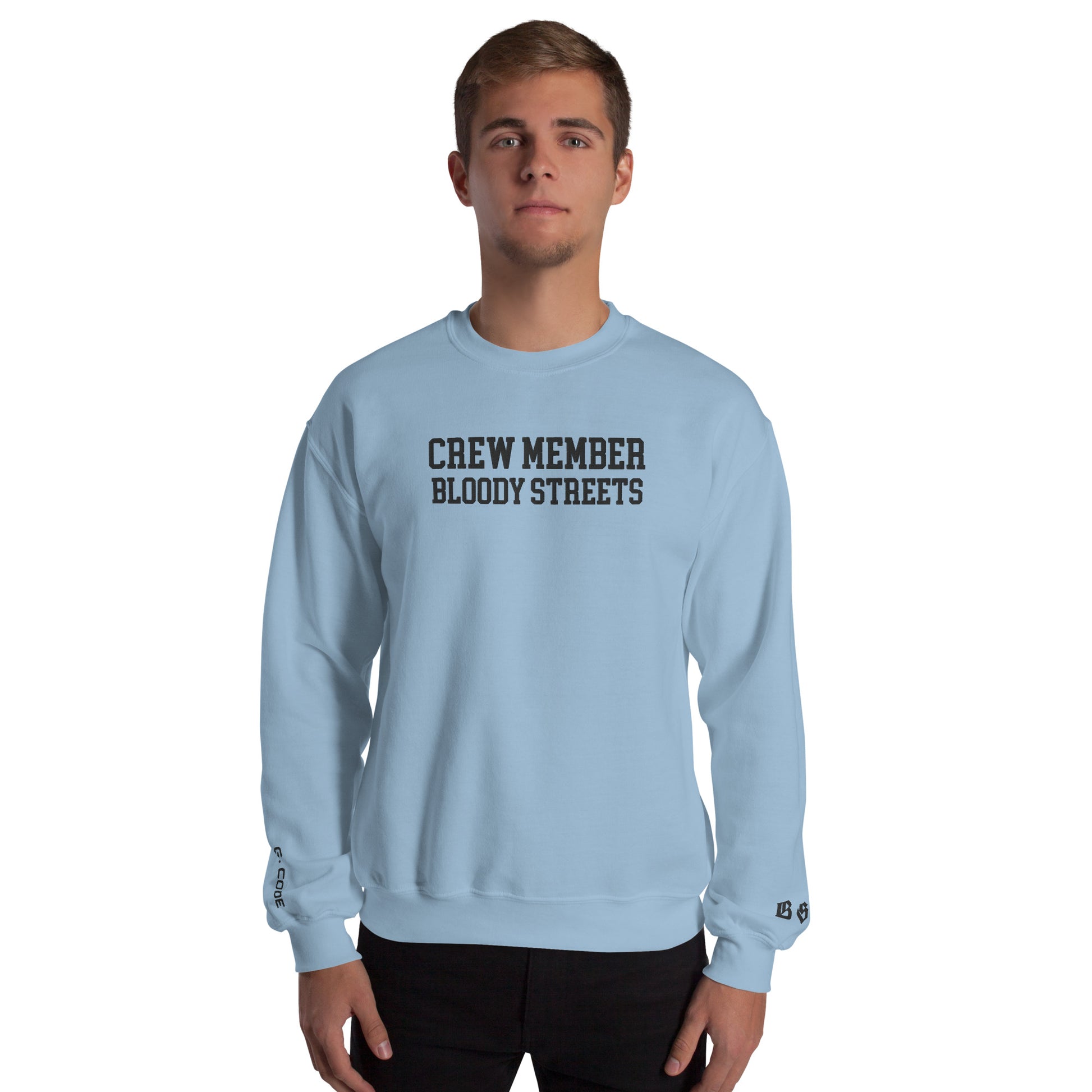 CLEAN Crew Member Stickerei Streetwear Pullover - BLOODY-STREETS.DE Streetwear Herren und Damen Hoodies, T-Shirts, Pullis