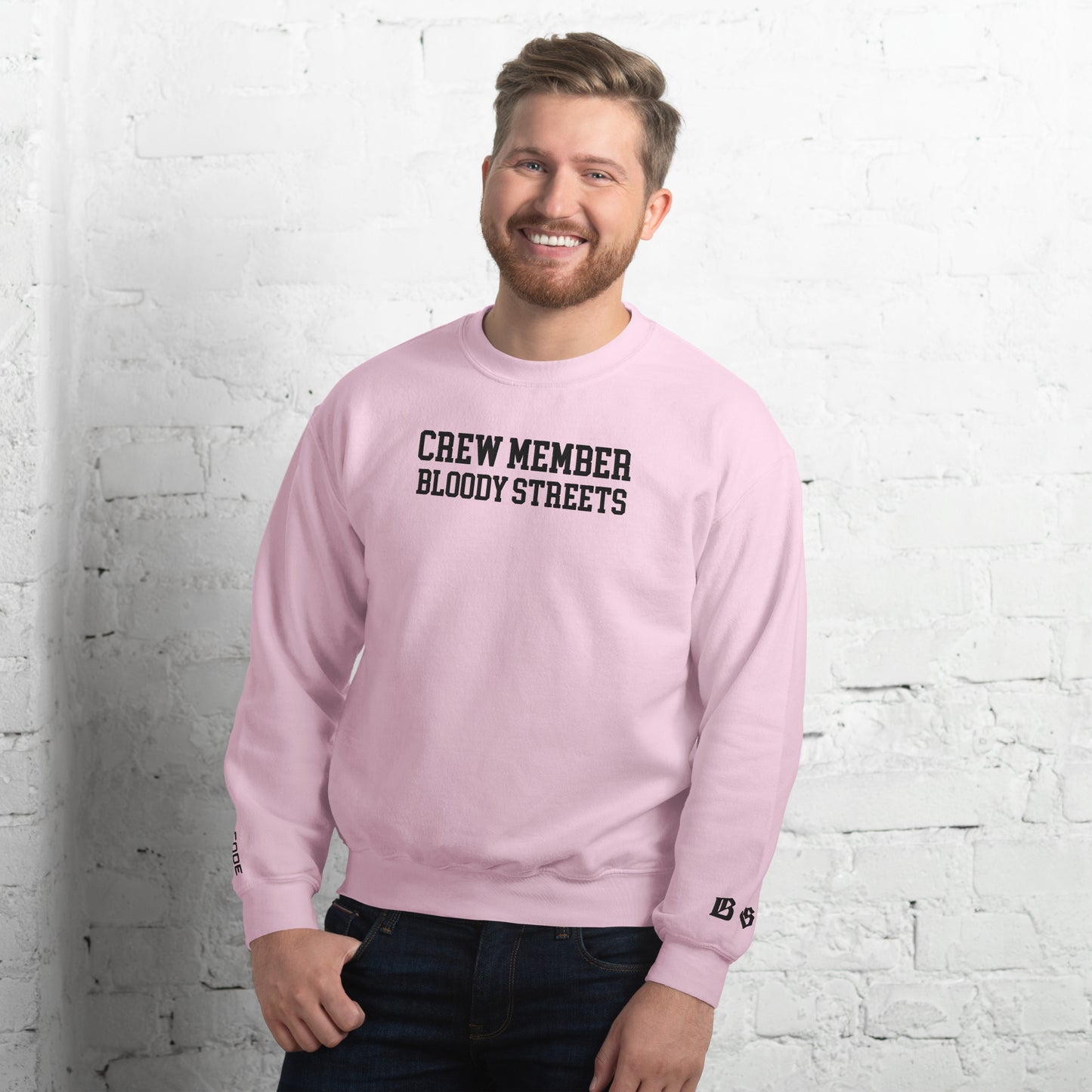 CLEAN Crew Member Stickerei Streetwear Pullover - BLOODY-STREETS.DE Streetwear Herren und Damen Hoodies, T-Shirts, Pullis