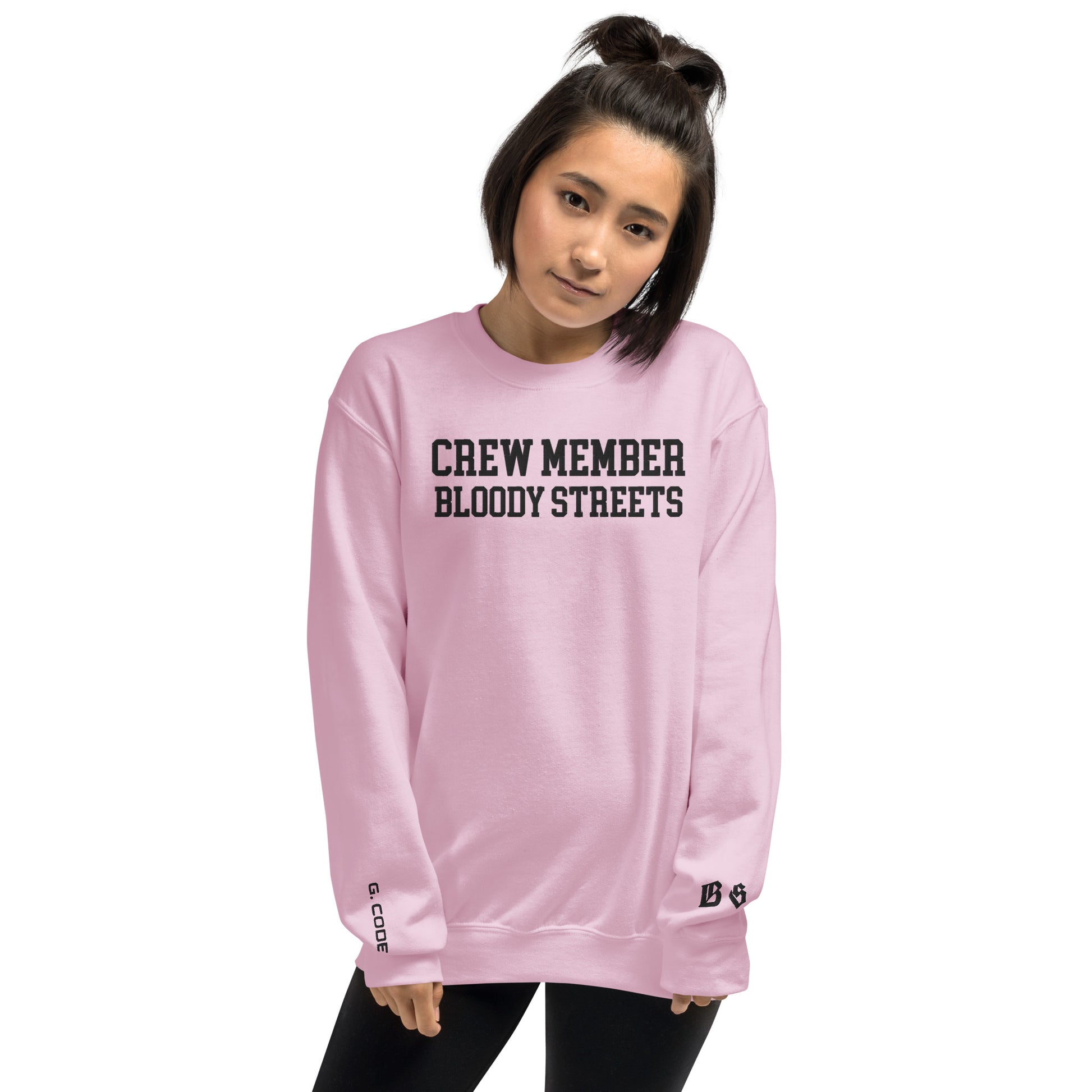 CLEAN Crew Member Stickerei Streetwear Pullover - BLOODY-STREETS.DE Streetwear Herren und Damen Hoodies, T-Shirts, Pullis