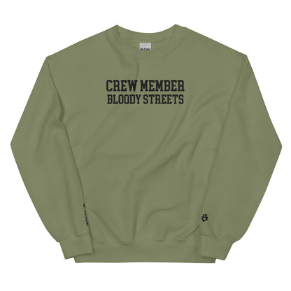 CLEAN Crew Member Stickerei Streetwear Pullover