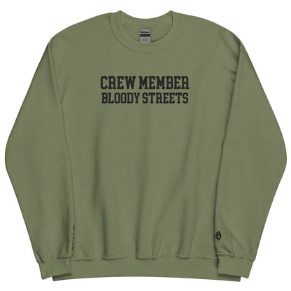 CLEAN Crew Member Stickerei Streetwear Pullover