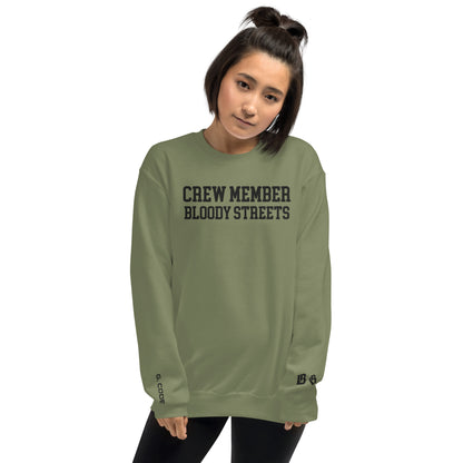 CLEAN Crew Member Stickerei Streetwear Pullover