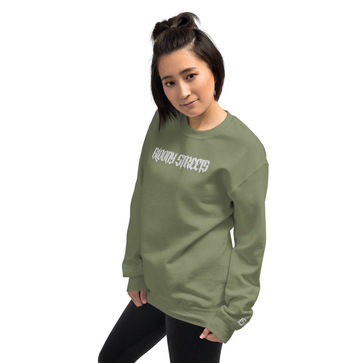 Bloody Streets Clean Version Stickerei Unisex- Streetwear Pullover