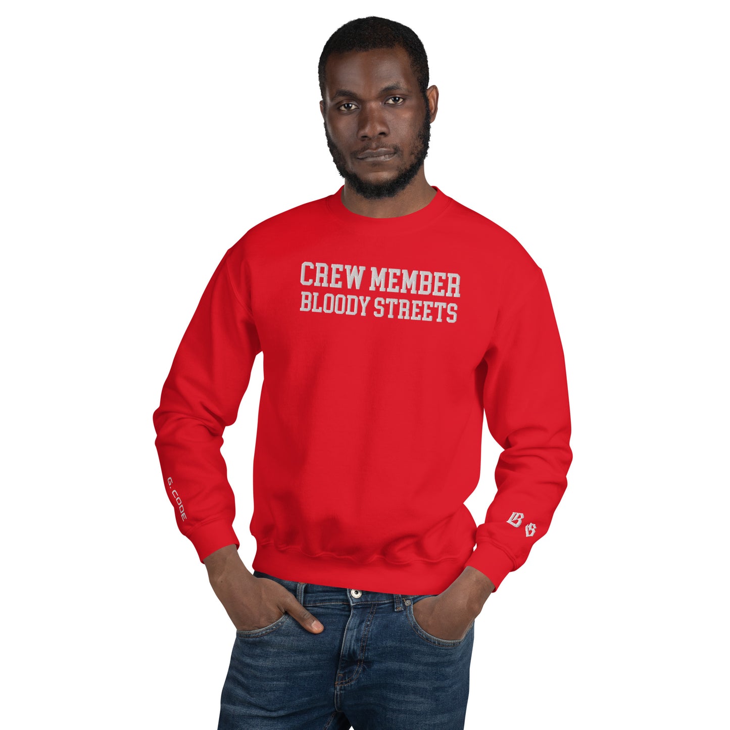 CLEAN Crew Member Stickerei Streetwear Pullover - BLOODY-STREETS.DE Streetwear Herren und Damen Hoodies, T-Shirts, Pullis