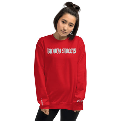 Bloody Streets Clean Version Stickerei Unisex- Streetwear Pullover - BLOODY-STREETS.DE Streetwear Herren und Damen Hoodies, T-Shirts, Pullis