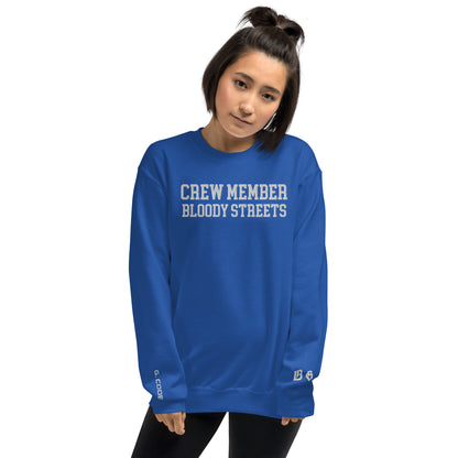 CLEAN Crew Member Stickerei Streetwear Pullover