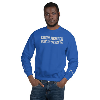 CLEAN Crew Member Stickerei Streetwear Pullover