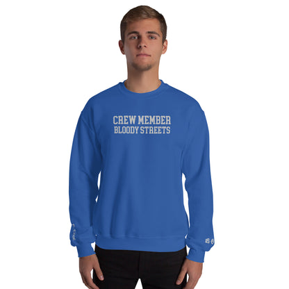 CLEAN Crew Member Stickerei Streetwear Pullover