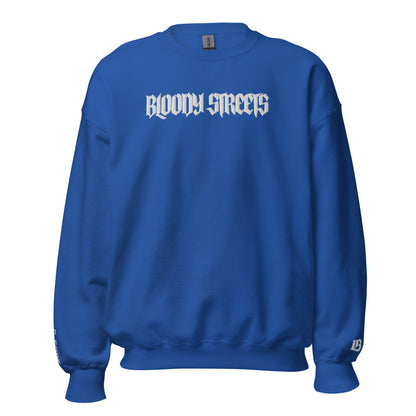 Bloody Streets Clean Version Stickerei Unisex- Streetwear Pullover