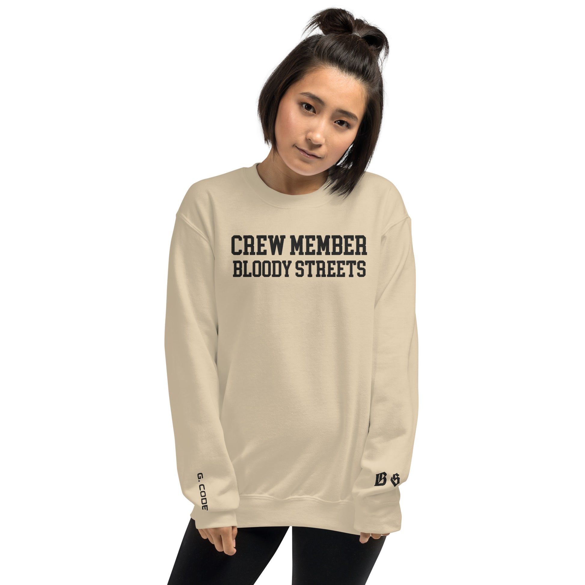 CLEAN Crew Member Stickerei Streetwear Pullover - BLOODY-STREETS.DE Streetwear Herren und Damen Hoodies, T-Shirts, Pullis