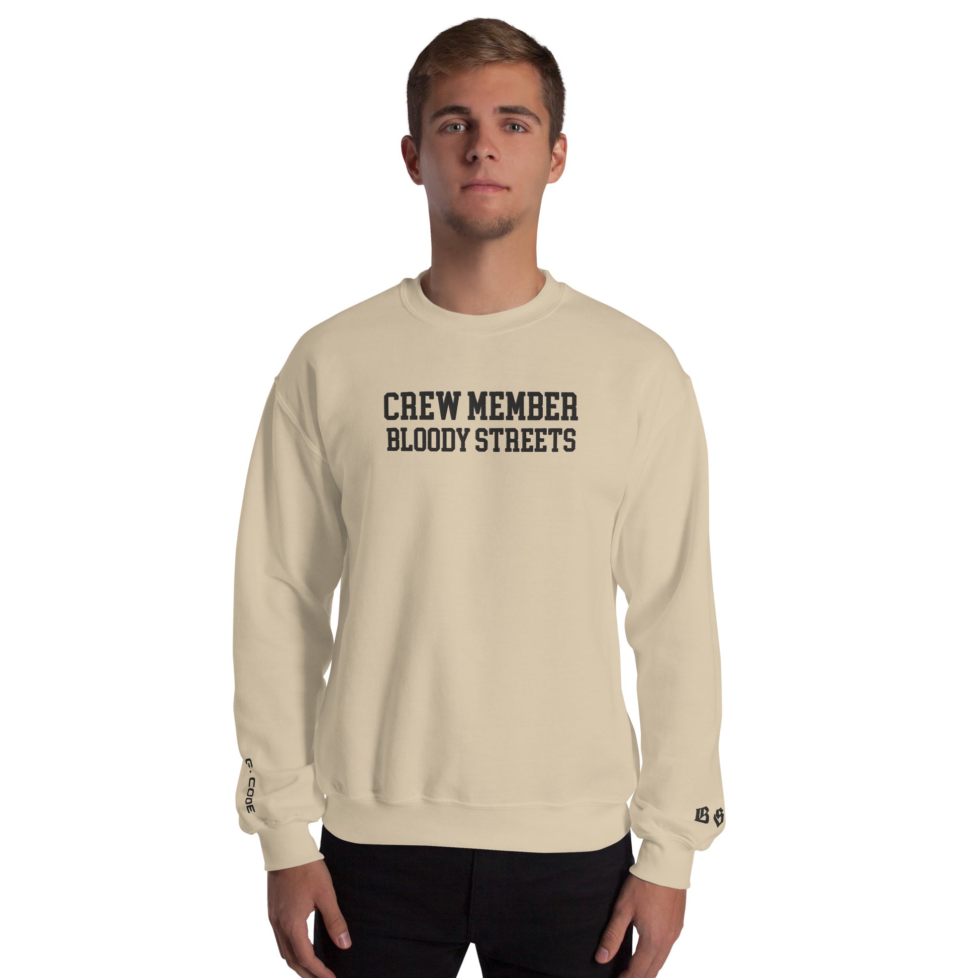 CLEAN Crew Member Stickerei Streetwear Pullover - BLOODY-STREETS.DE Streetwear Herren und Damen Hoodies, T-Shirts, Pullis