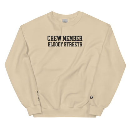 CLEAN Crew Member Stickerei Streetwear Pullover - BLOODY-STREETS.DE Streetwear Herren und Damen Hoodies, T-Shirts, Pullis