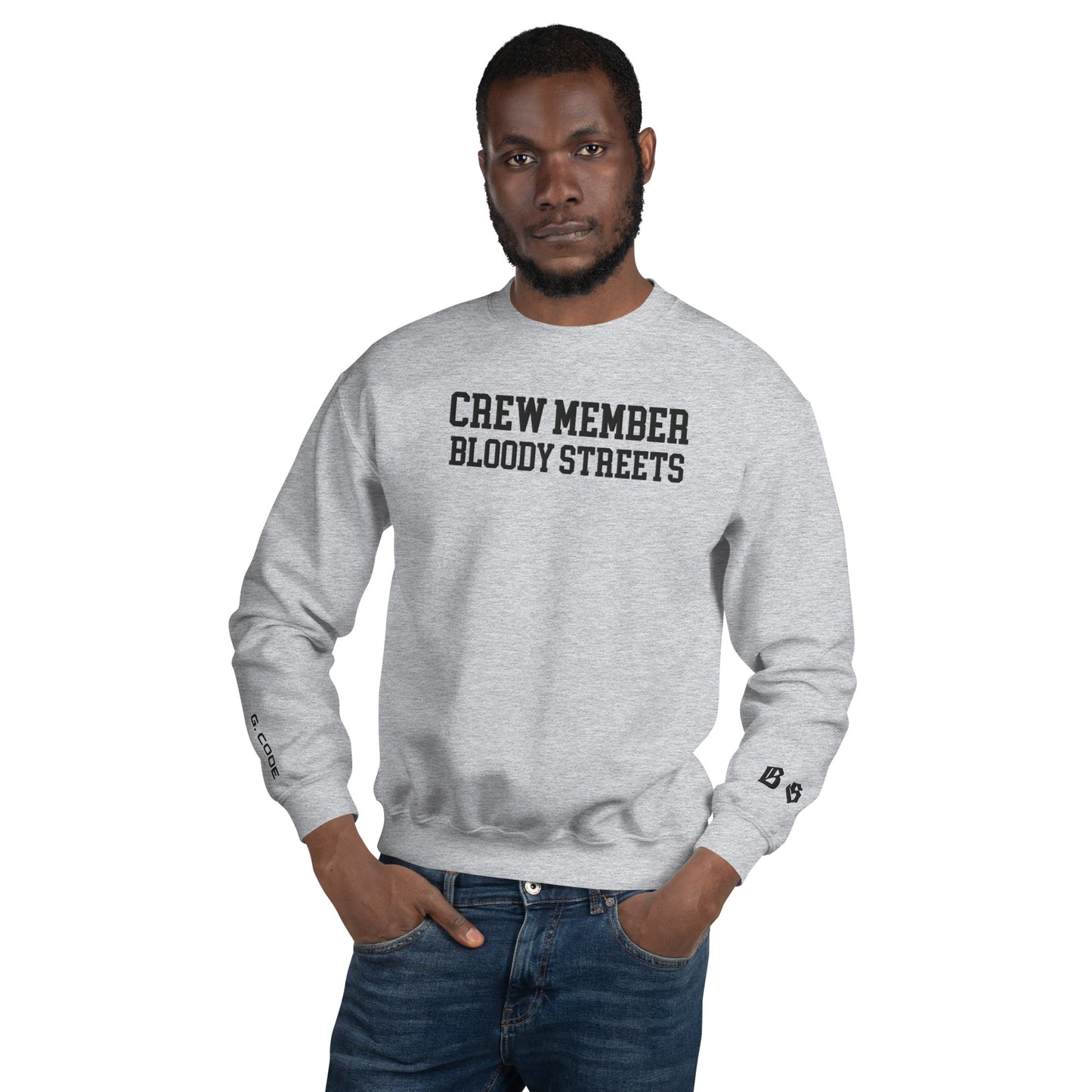 CLEAN Crew Member Stickerei Streetwear Pullover - BLOODY-STREETS.DE Streetwear Herren und Damen Hoodies, T-Shirts, Pullis