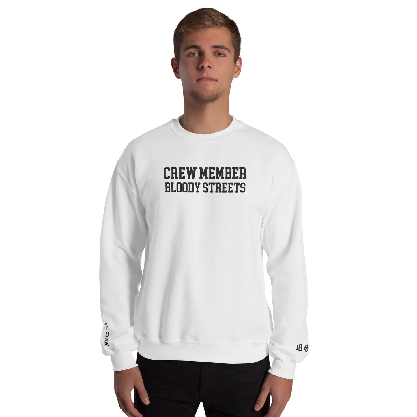 CLEAN Crew Member Stickerei Streetwear Pullover - BLOODY-STREETS.DE Streetwear Herren und Damen Hoodies, T-Shirts, Pullis