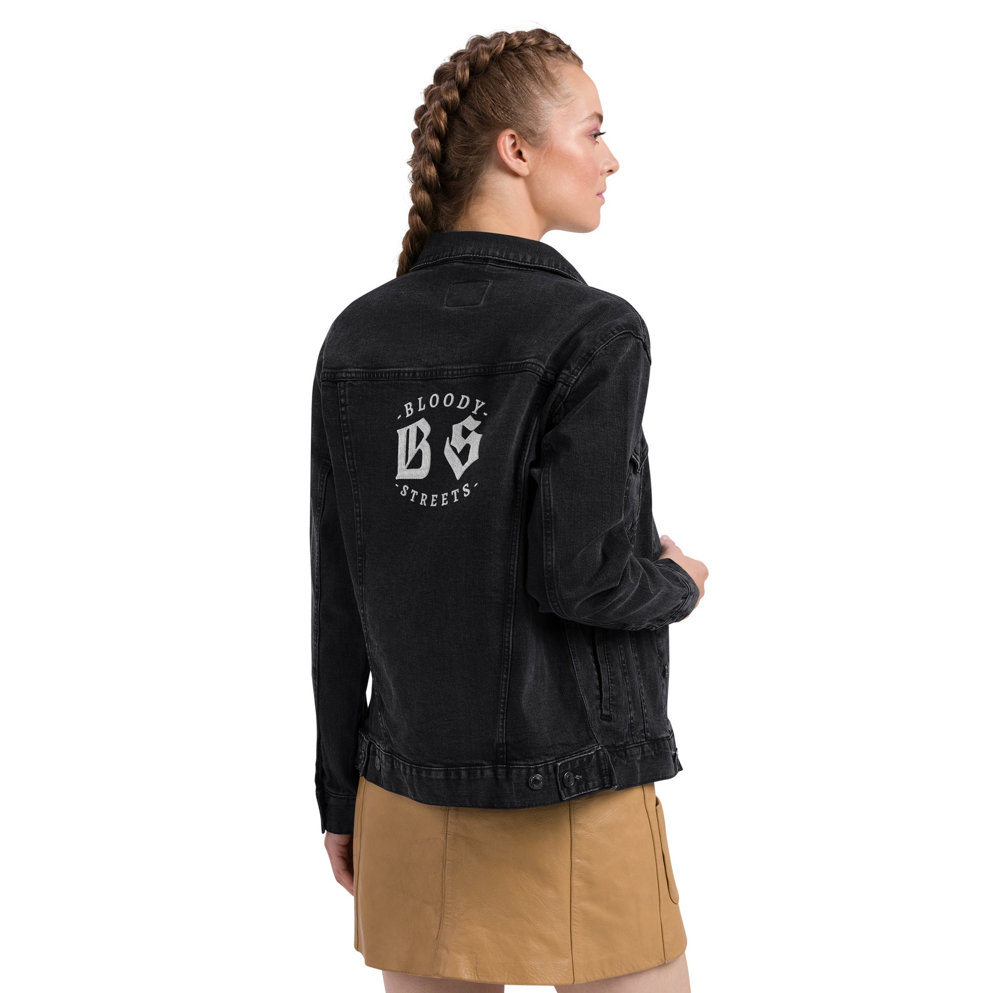 BLOODY STREETS CREW MEMBER Uni Sex Jeans Jacke - Premium Streetwear  von BLOODY STREETS - jetzt nur 119 €! shoppe jetzt auf BLOODY STREETS