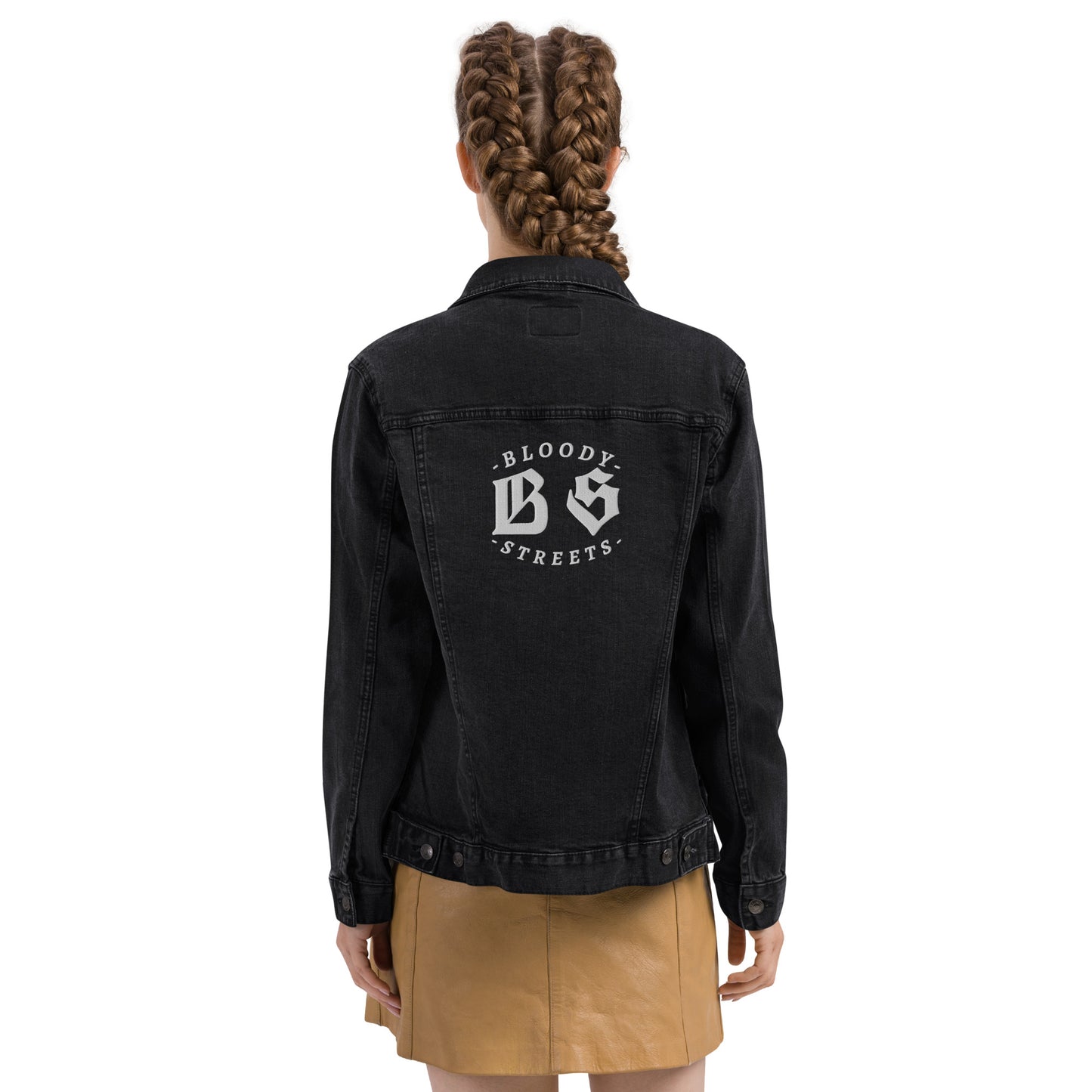 BLOODY STREETS CREW MEMBER Uni Sex Jeans Jacke - Premium Streetwear  von BLOODY STREETS - jetzt nur 119 €! shoppe jetzt auf BLOODY STREETS