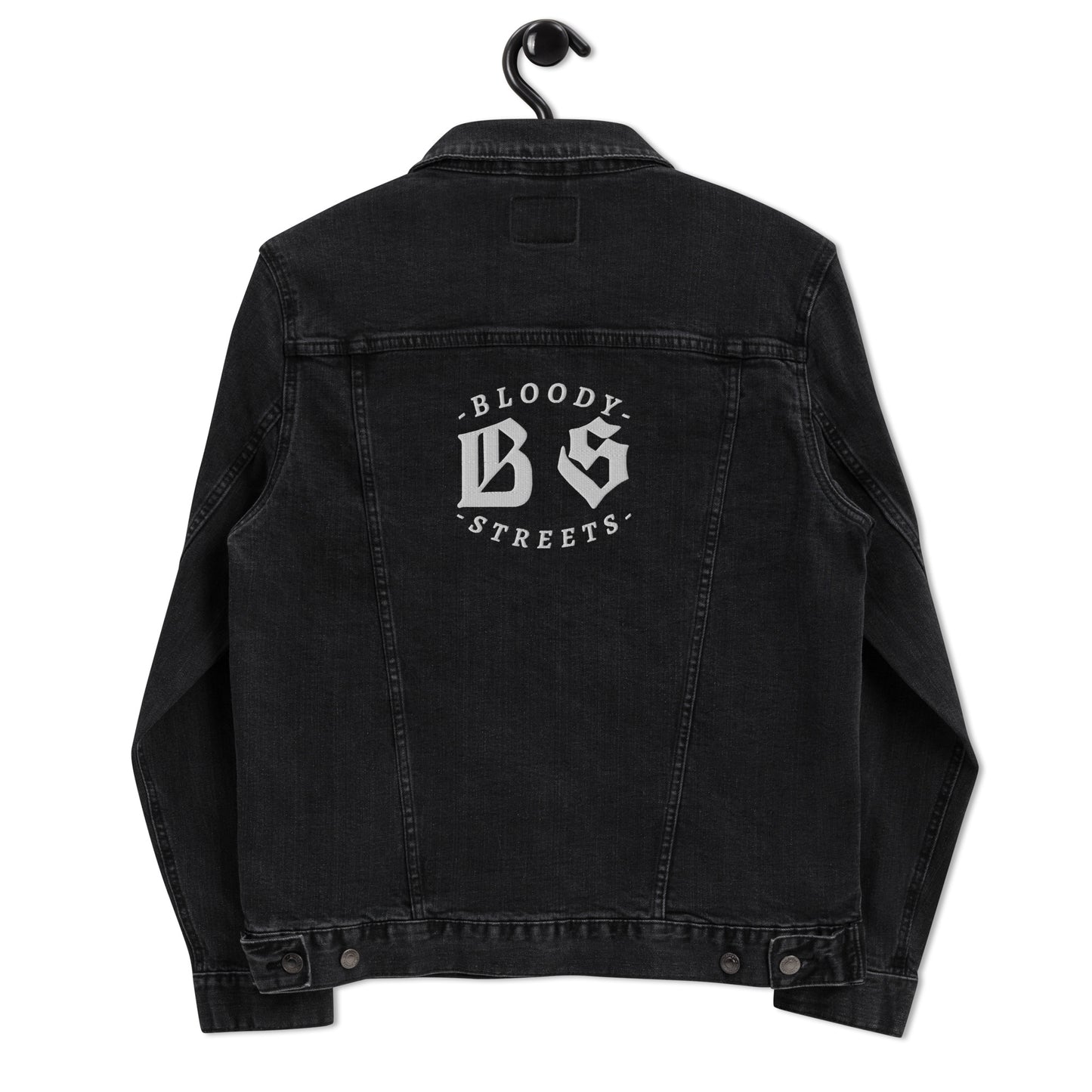 BLOODY STREETS CREW MEMBER Uni Sex Jeans Jacke - Premium Streetwear  von BLOODY STREETS - jetzt nur 119 €! shoppe jetzt auf BLOODY STREETS