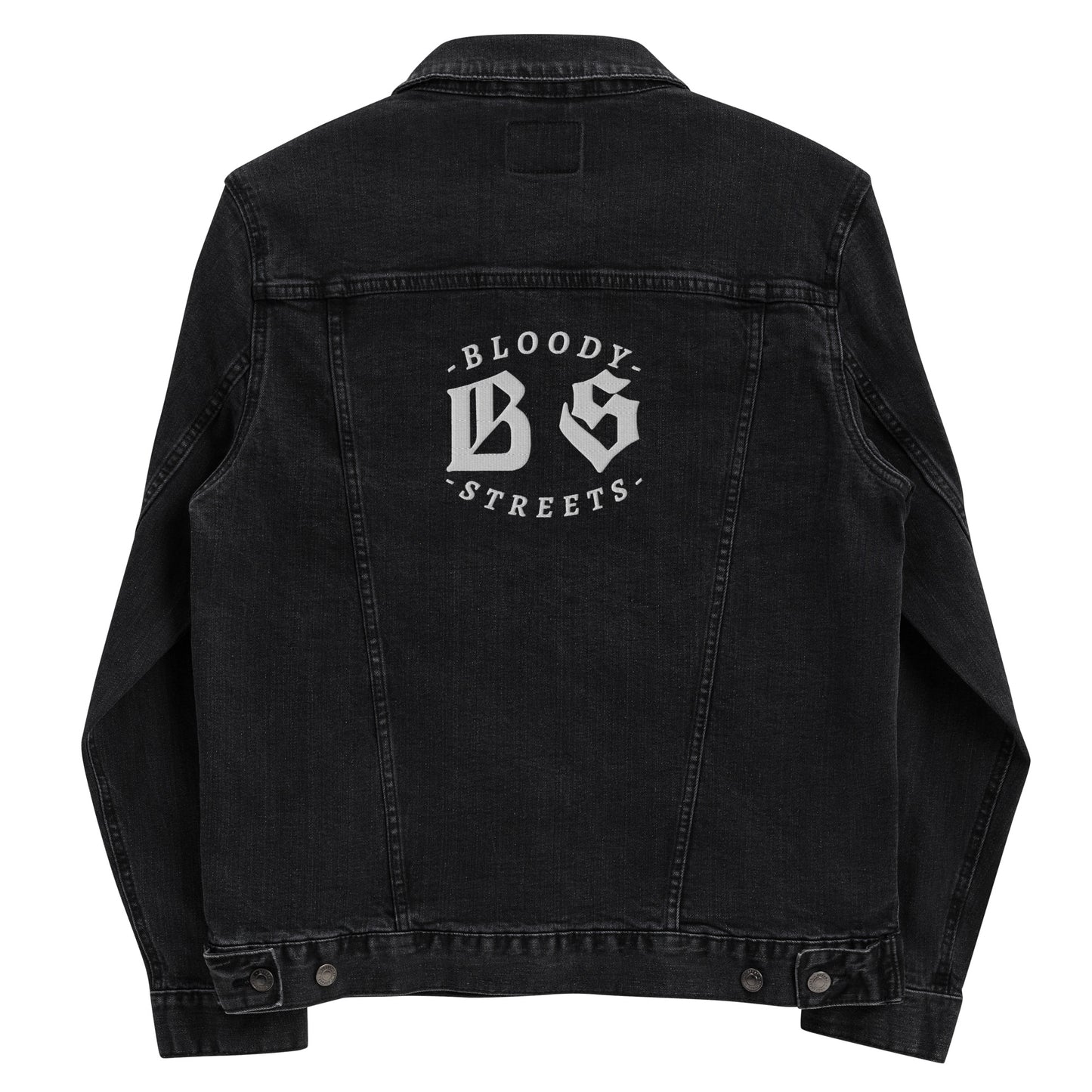 BLOODY STREETS CREW MEMBER Uni Sex Jeans Jacke - Premium Streetwear  von BLOODY STREETS - jetzt nur 119 €! shoppe jetzt auf BLOODY STREETS