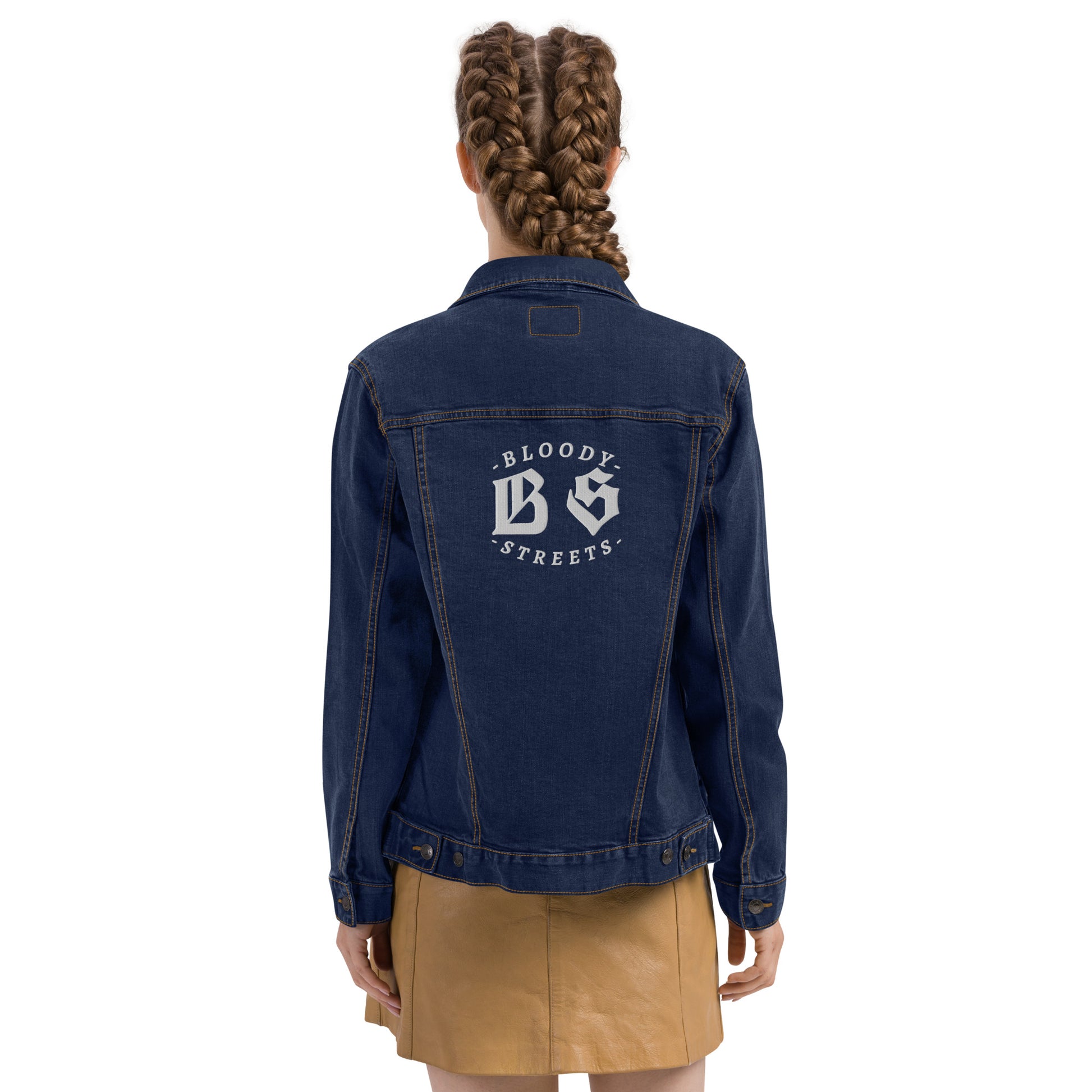 BLOODY STREETS CREW MEMBER Uni Sex Jeans Jacke - Premium Streetwear  von BLOODY STREETS - jetzt nur 119 €! shoppe jetzt auf BLOODY STREETS