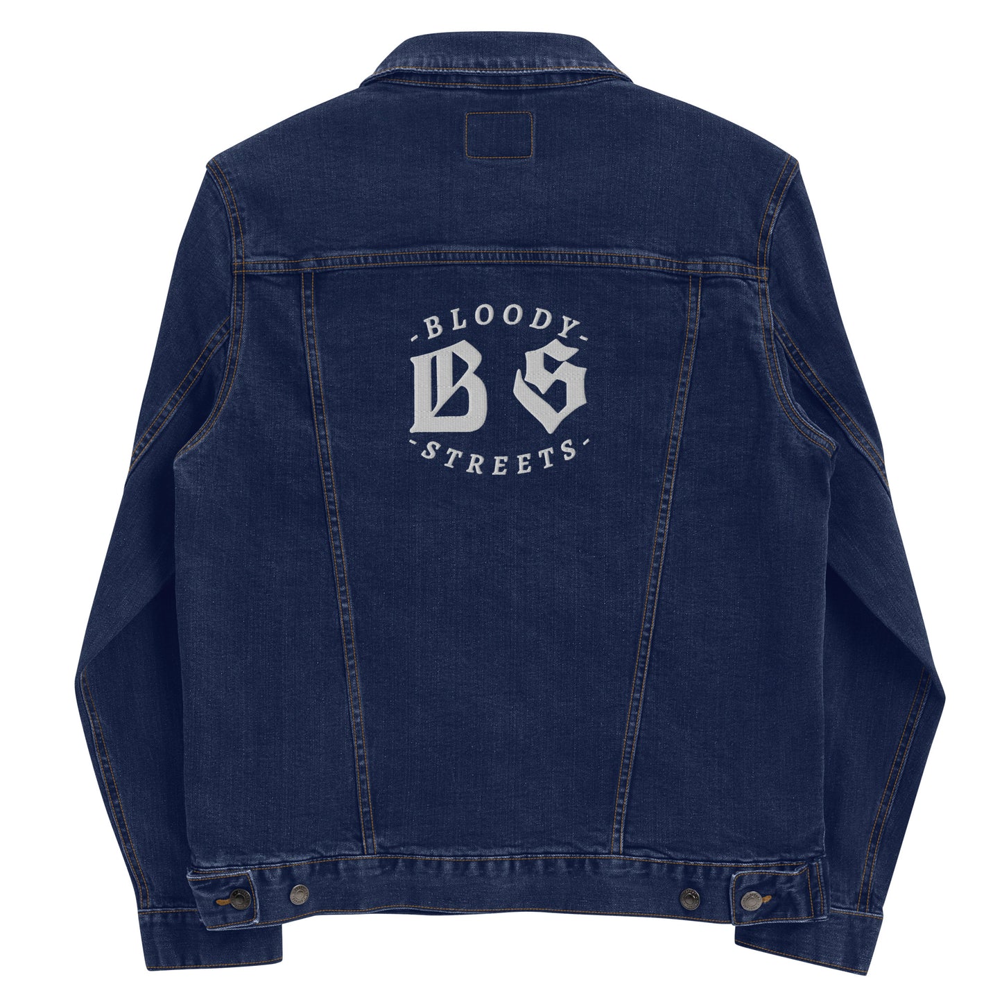 BLOODY STREETS CREW MEMBER Uni Sex Jeans Jacke - Premium Streetwear  von BLOODY STREETS - jetzt nur 119 €! shoppe jetzt auf BLOODY STREETS