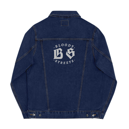 BLOODY STREETS CREW MEMBER Uni Sex Jeans Jacke - Premium Streetwear  von BLOODY STREETS - jetzt nur 119 €! shoppe jetzt auf BLOODY STREETS