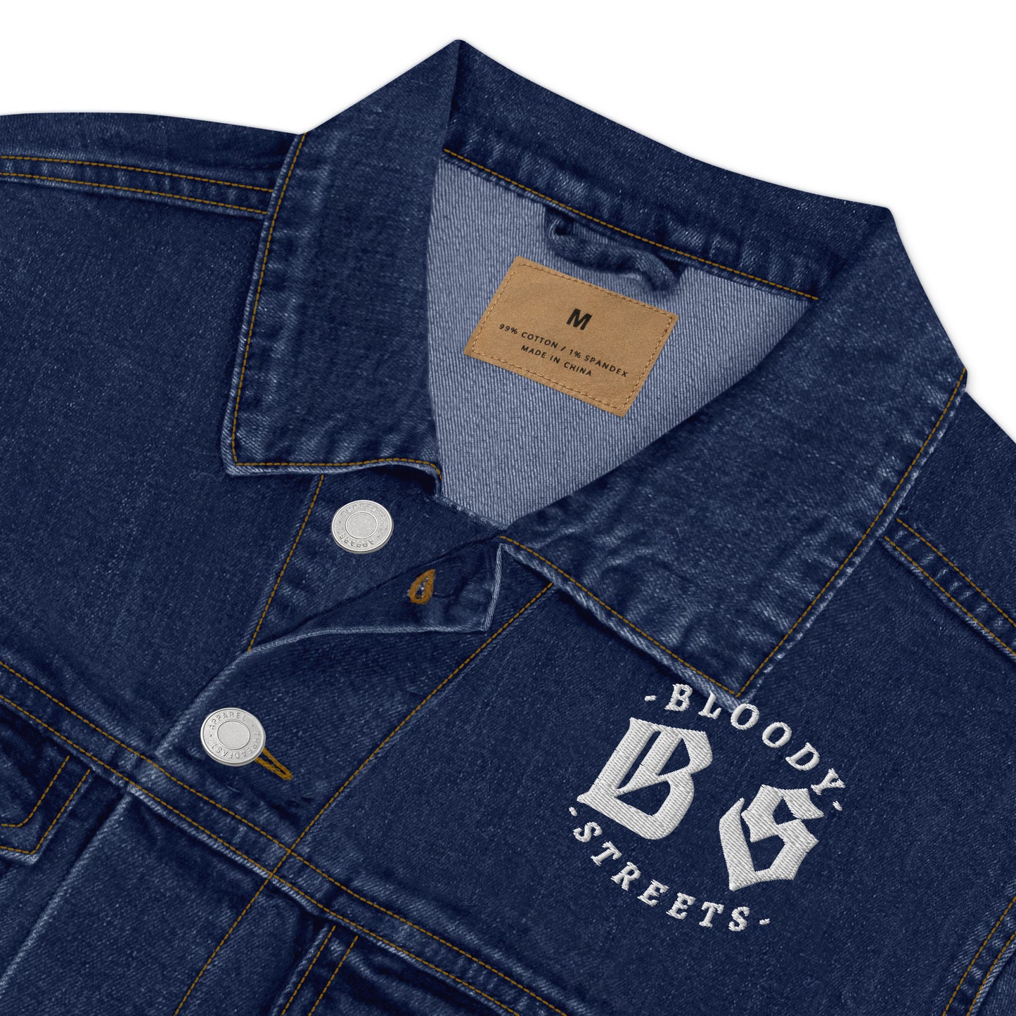 BLOODY STREETS CREW MEMBER Uni Sex Jeans Jacke - Premium Streetwear  von BLOODY STREETS - jetzt nur 119 €! shoppe jetzt auf BLOODY STREETS