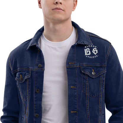 BLOODY STREETS CREW MEMBER Uni Sex Jeans Jacke - Premium Streetwear  von BLOODY STREETS - jetzt nur 119 €! shoppe jetzt auf BLOODY STREETS