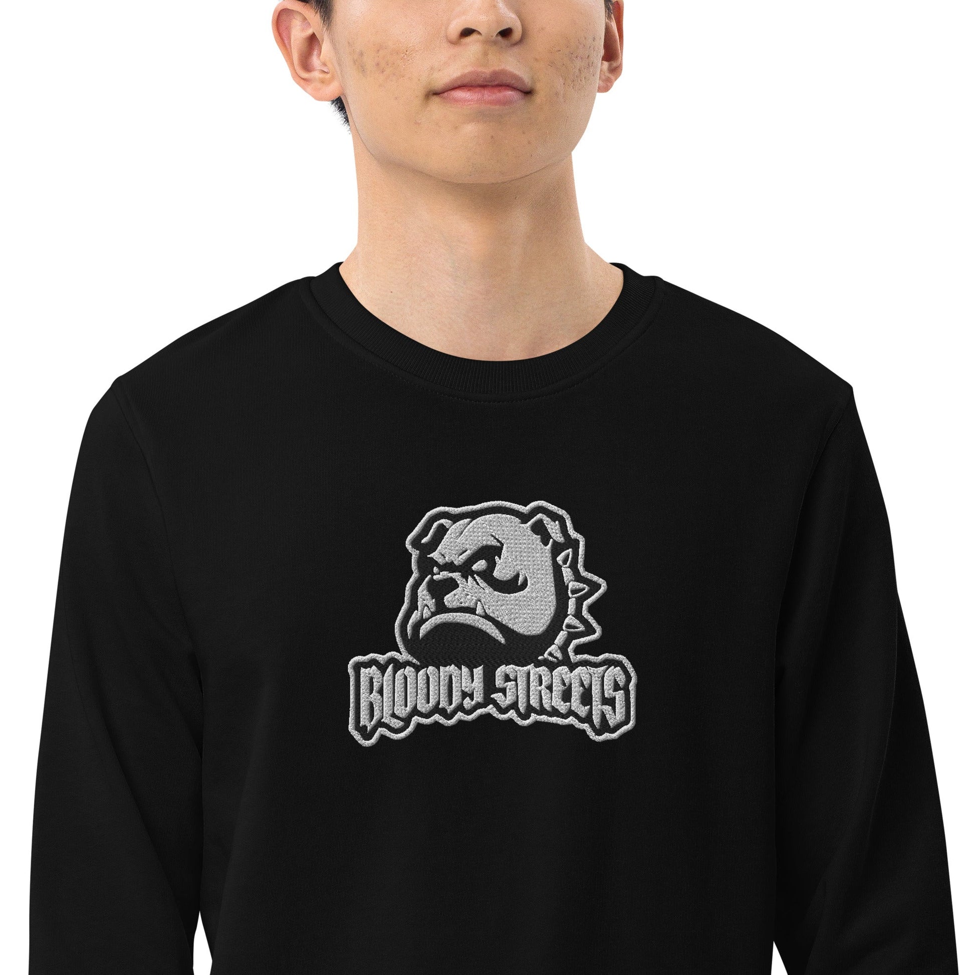 BLOODY STREETS - "Bull Dog - Minimal Classic" Streetwaer Bio Ppullover - BLOODY-STREETS.DE Streetwear Herren und Damen Hoodies, T-Shirts, Pullis