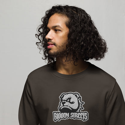 BLOODY STREETS - "Bull Dog - Minimal Classic" Streetwaer Bio Ppullover - BLOODY-STREETS.DE Streetwear Herren und Damen Hoodies, T-Shirts, Pullis