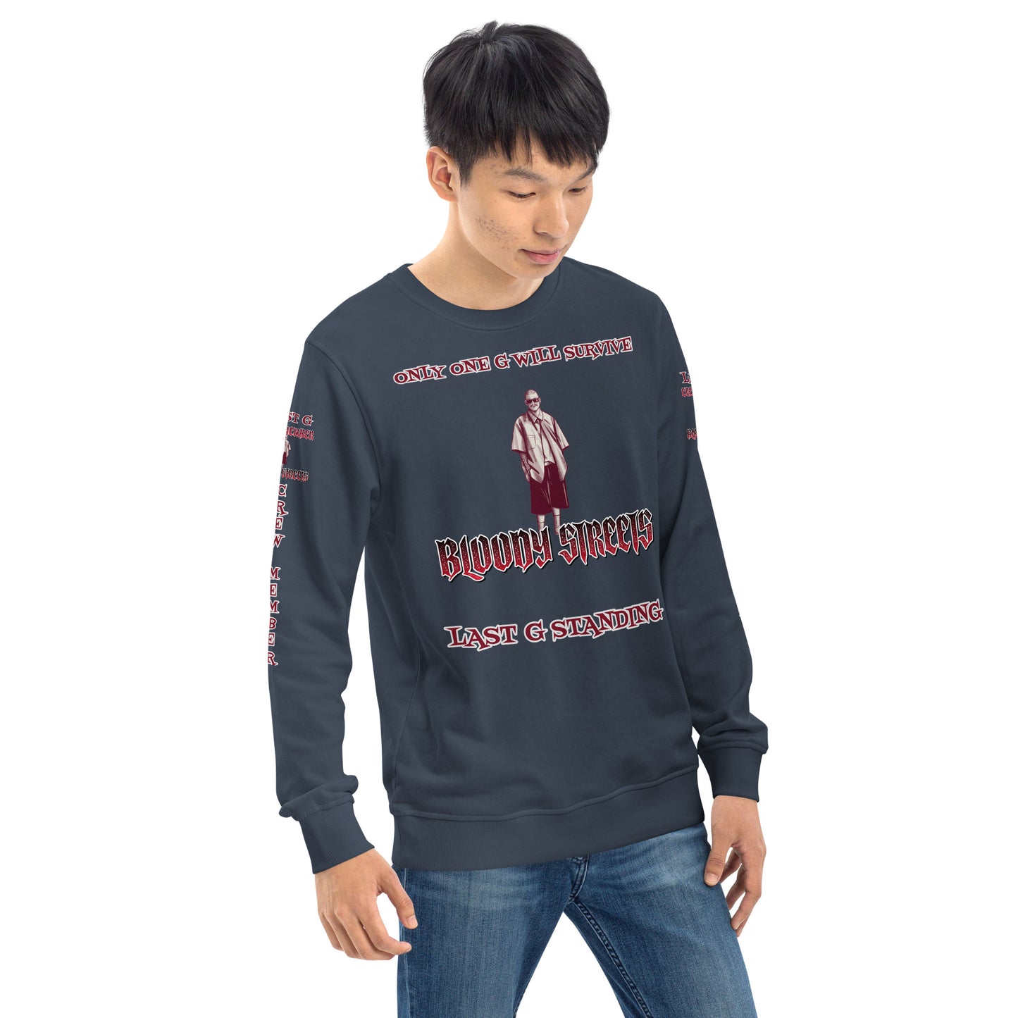 LAST G STANDING Double Platin Sweatshirt New Crew Edition Bio-Pullover