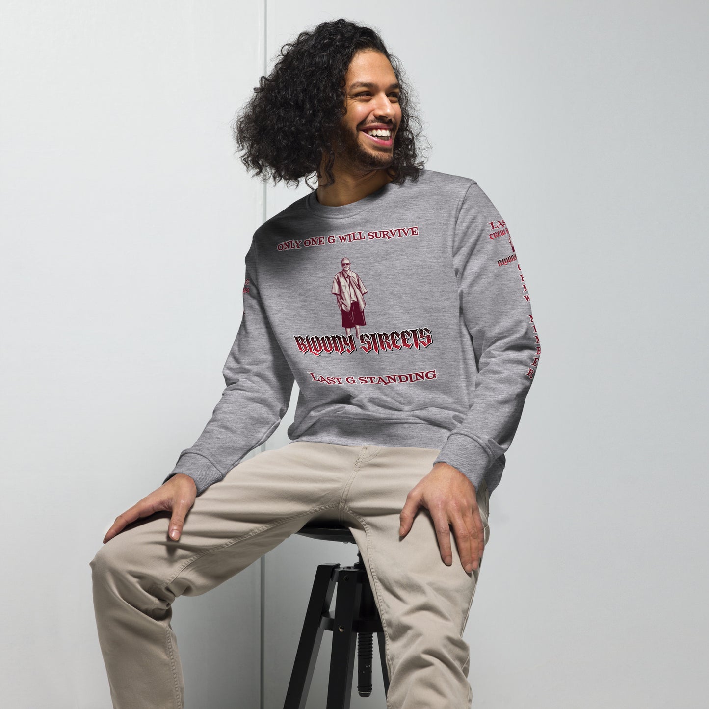 LAST G STANDING Double Platin Sweatshirt New Crew Edition Bio-Pullover