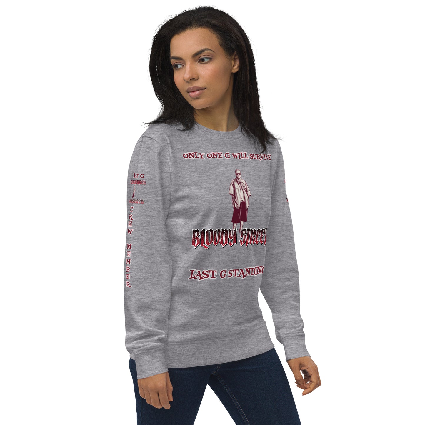 LAST G STANDING Double Platin Sweatshirt New Crew Edition Bio-Pullover