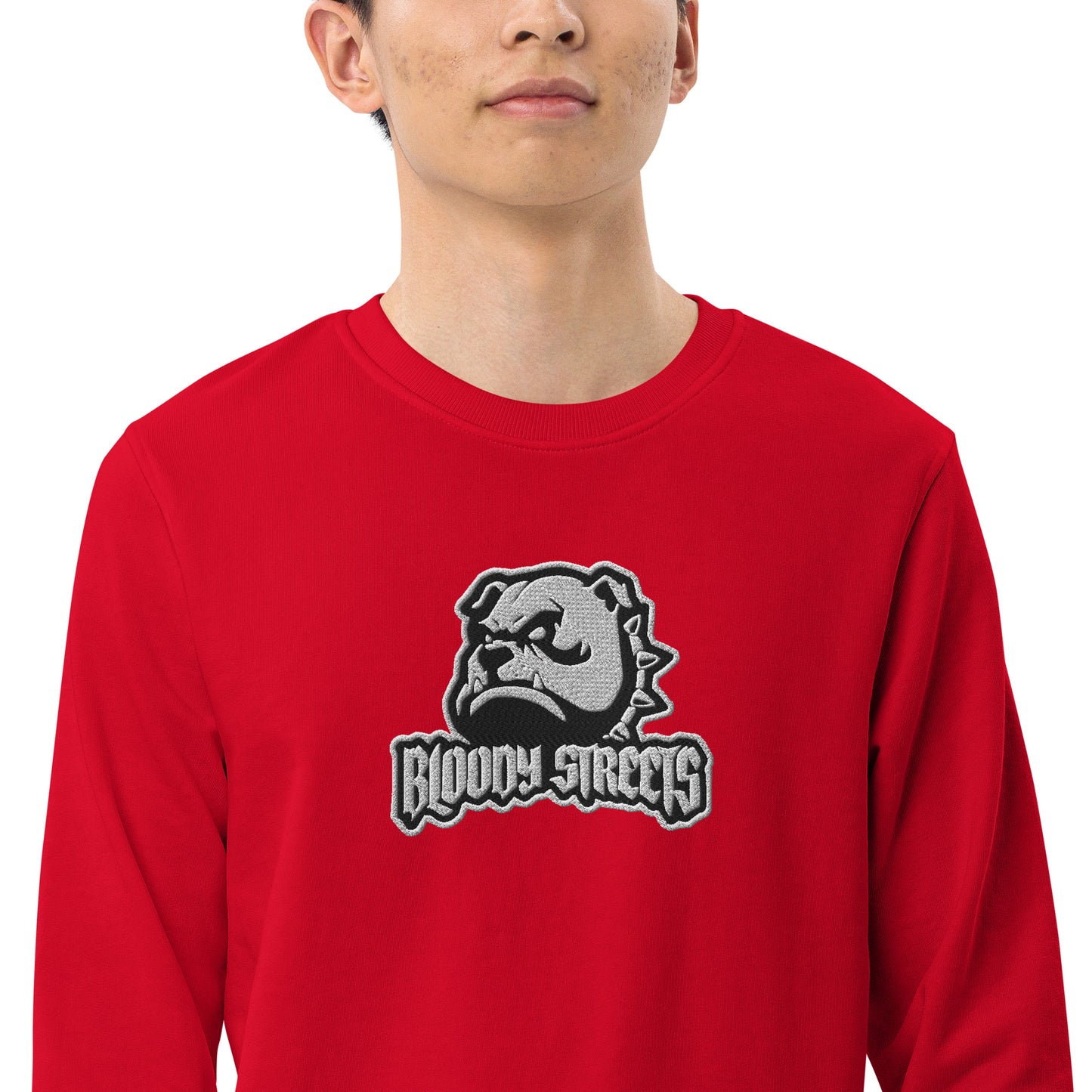 BLOODY STREETS - "Bull Dog - Minimal Classic" Streetwaer Bio Ppullover - BLOODY-STREETS.DE Streetwear Herren und Damen Hoodies, T-Shirts, Pullis