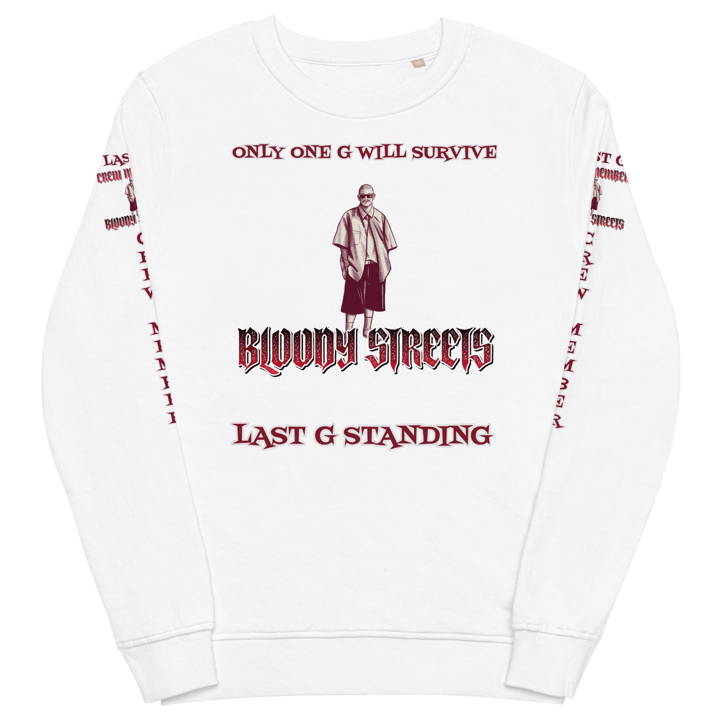 LAST G STANDING Double Platin Sweatshirt New Crew Edition Bio-Pullover - BLOODY-STREETS.DE Streetwear Herren und Damen Hoodies, T-Shirts, Pullis