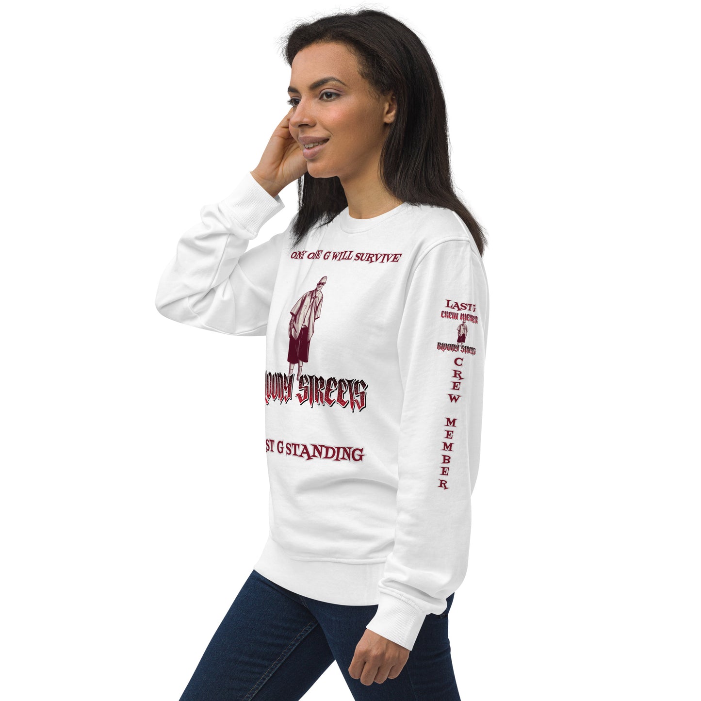 LAST G STANDING Double Platin Sweatshirt New Crew Edition Bio-Pullover - BLOODY-STREETS.DE Streetwear Herren und Damen Hoodies, T-Shirts, Pullis