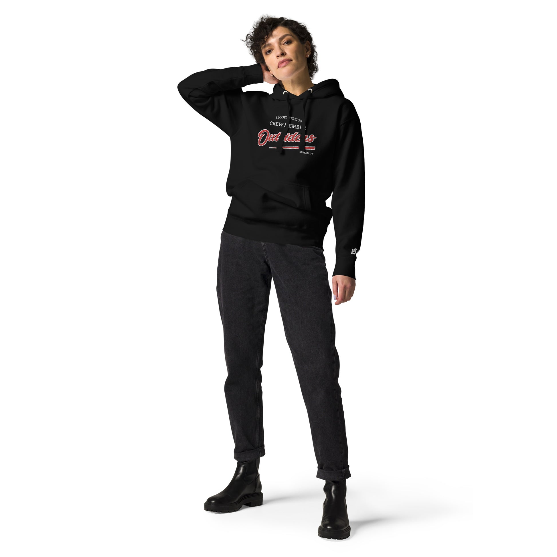 Streetwear Hoodie Unisex - BS Outsiders Stickerei - BLOODY-STREETS.DE Streetwear Herren und Damen Hoodies, T-Shirts, Pullis