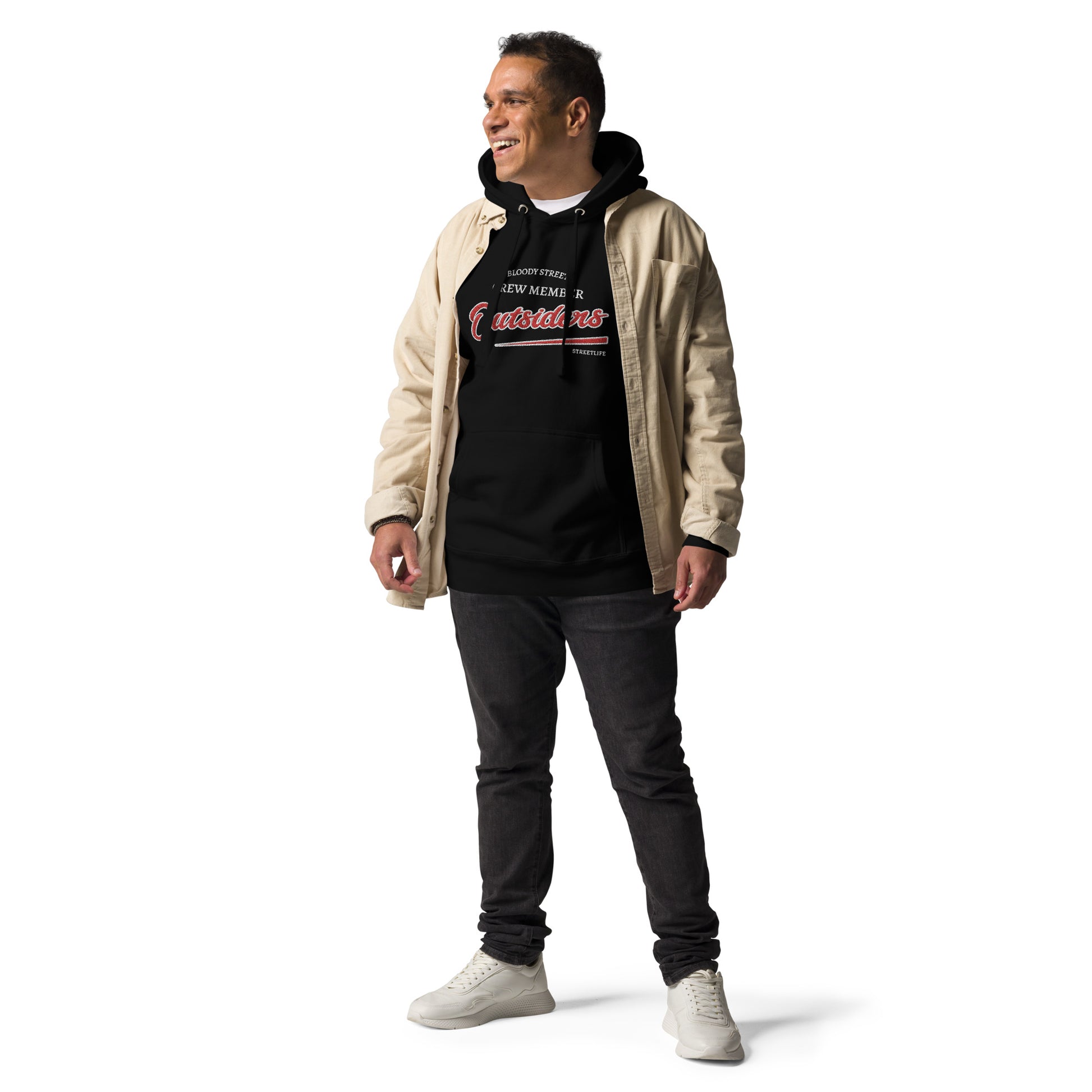 Streetwear Hoodie Unisex - BS Outsiders Stickerei - BLOODY-STREETS.DE Streetwear Herren und Damen Hoodies, T-Shirts, Pullis