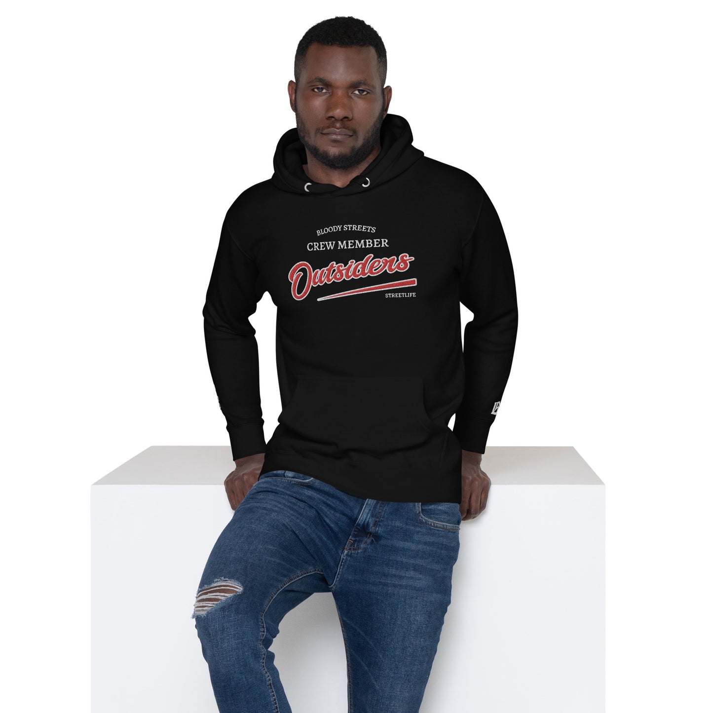 Streetwear Hoodie Unisex - BS Outsiders Stickerei - BLOODY-STREETS.DE Streetwear Herren und Damen Hoodies, T-Shirts, Pullis