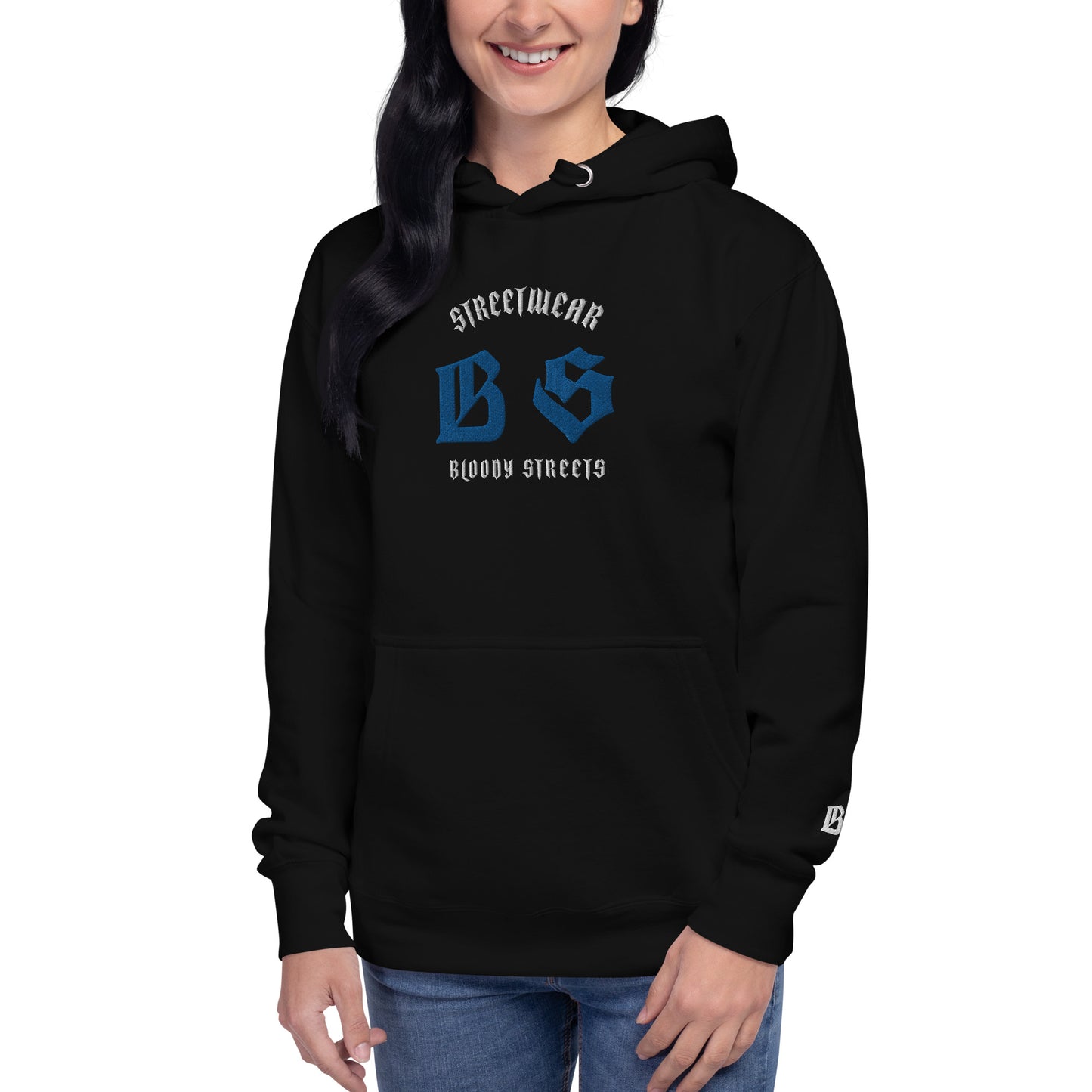 Bloody Streets Classic Stickerei Unisex Premium-Hoodie