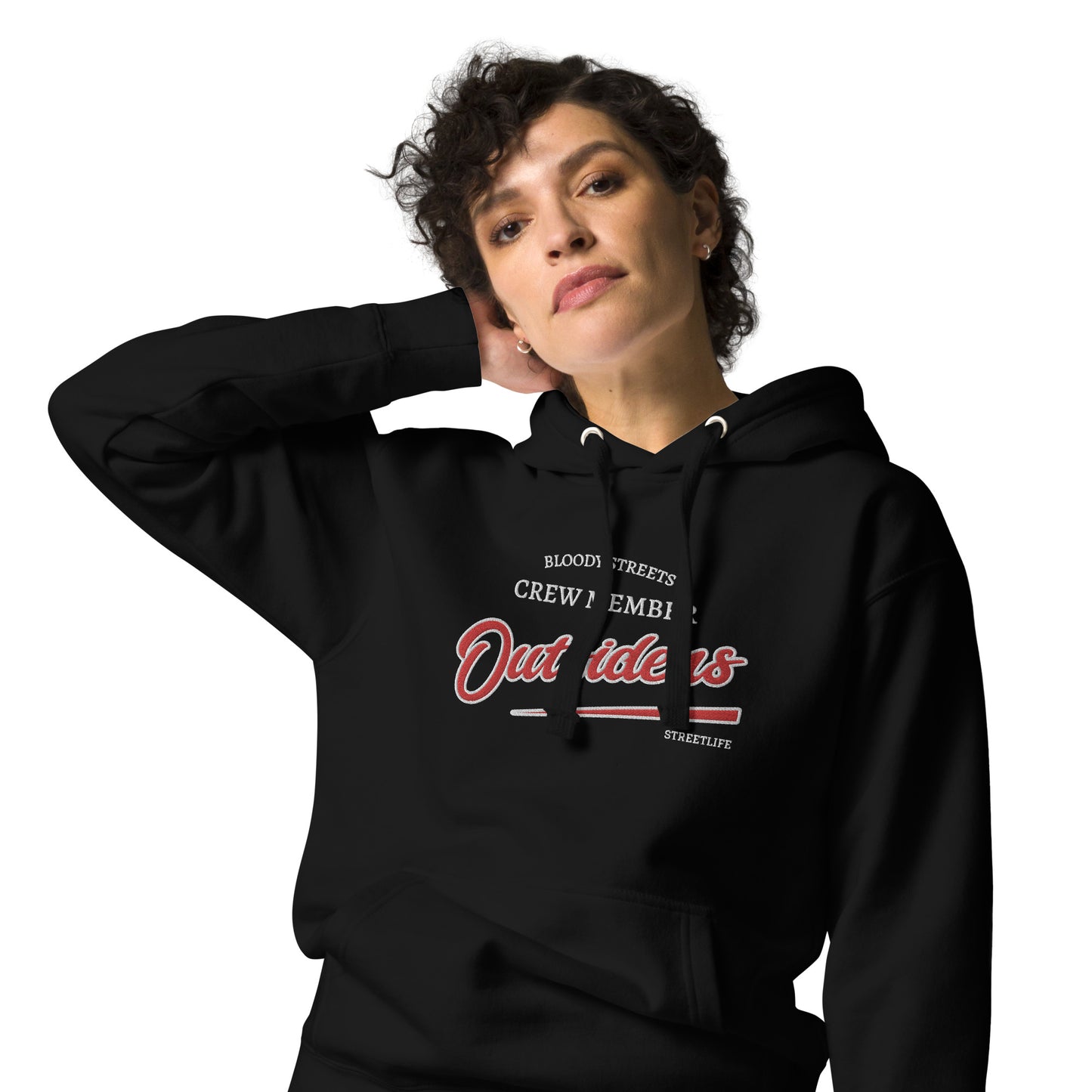 Streetwear Hoodie Unisex - BS Outsiders Stickerei - BLOODY-STREETS.DE Streetwear Herren und Damen Hoodies, T-Shirts, Pullis