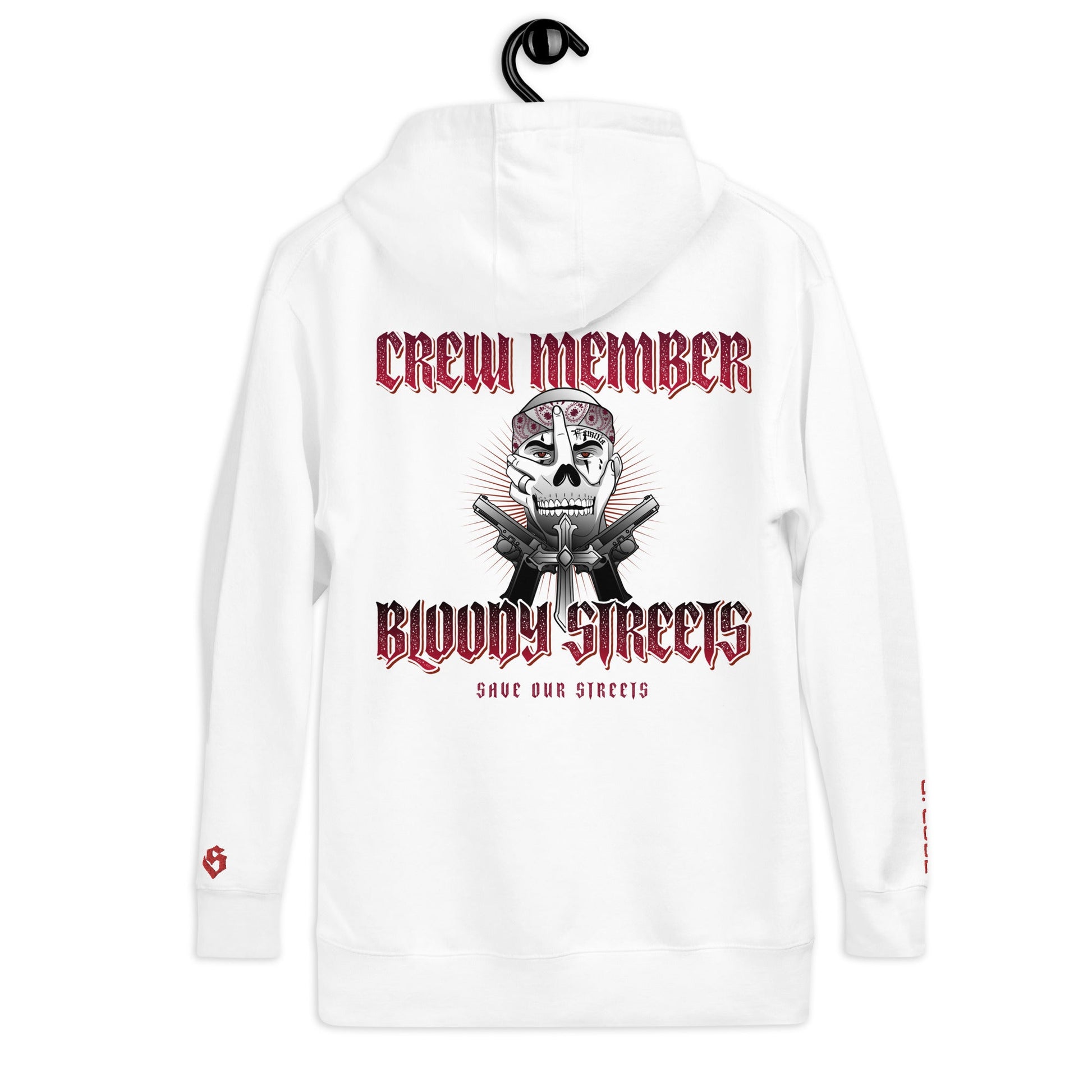 BS CITY Dresden Crew Member Premium Red "G" Hoodie - BLOODY-STREETS.DE Streetwear Herren und Damen Hoodies, T-Shirts, Pullis