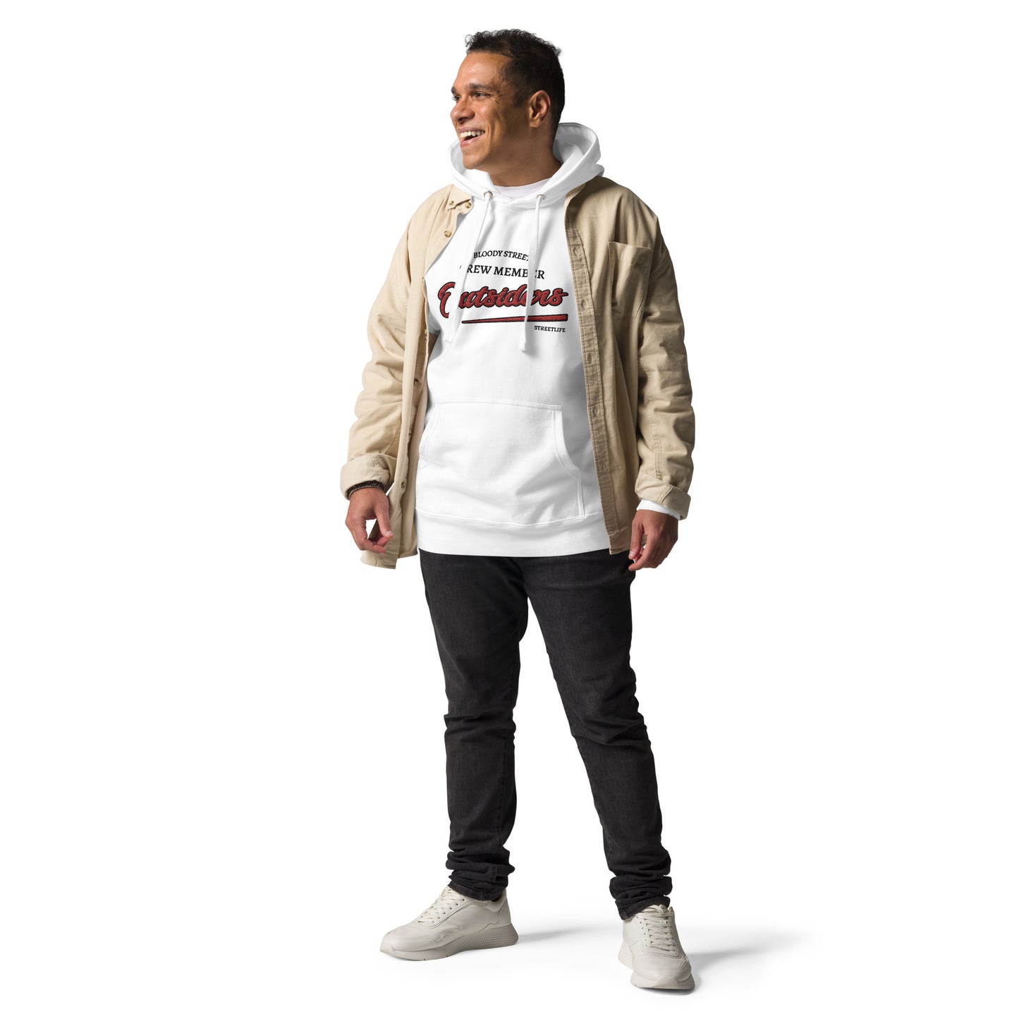 Streetwear Hoodie Unisex - BS Outsiders Stickerei - BLOODY-STREETS.DE Streetwear Herren und Damen Hoodies, T-Shirts, Pullis