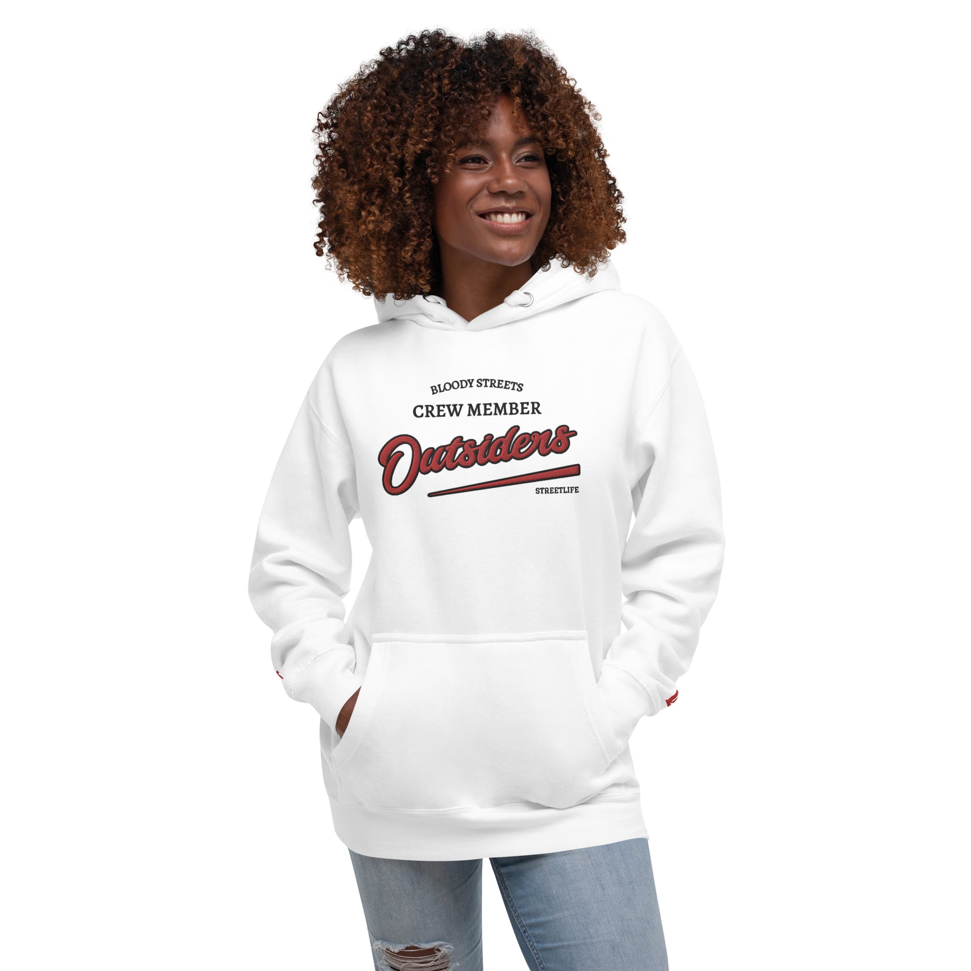 Streetwear Hoodie Unisex - BS Outsiders Stickerei - BLOODY-STREETS.DE Streetwear Herren und Damen Hoodies, T-Shirts, Pullis