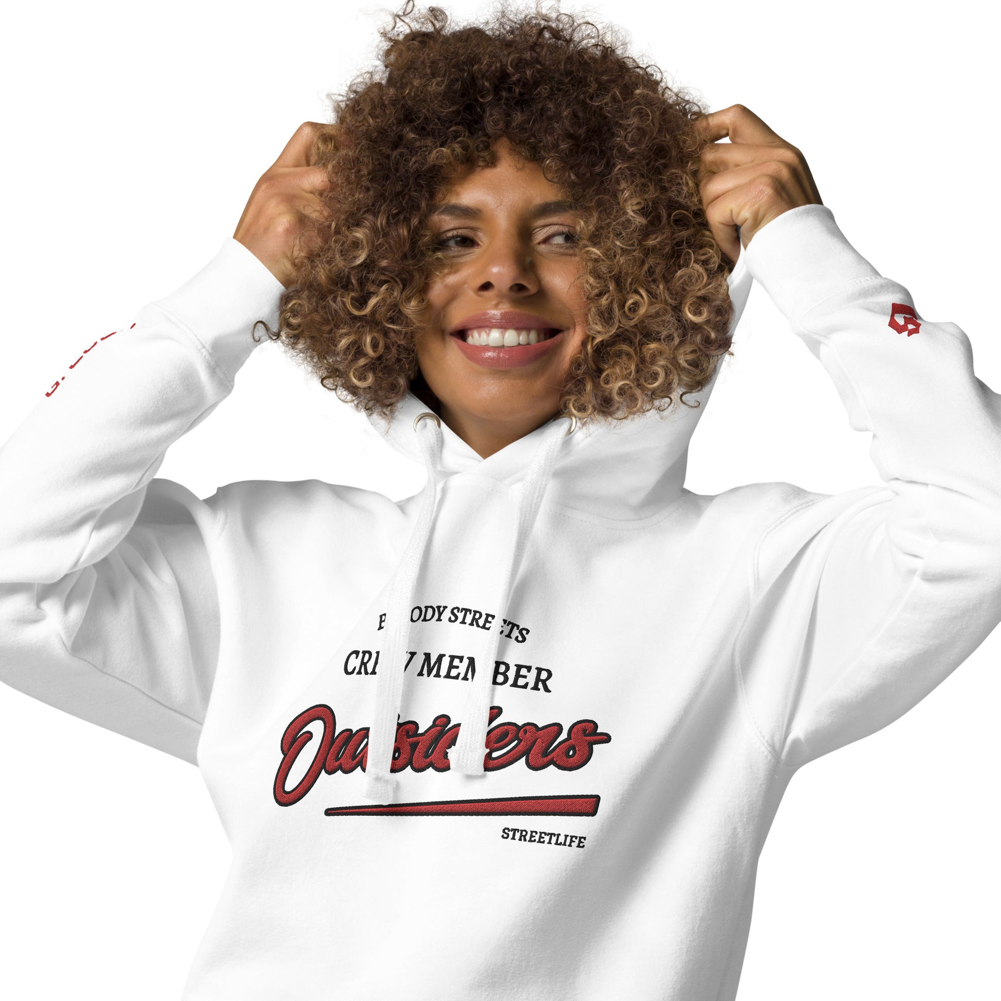 Streetwear Hoodie Unisex - BS Outsiders Stickerei - BLOODY-STREETS.DE Streetwear Herren und Damen Hoodies, T-Shirts, Pullis