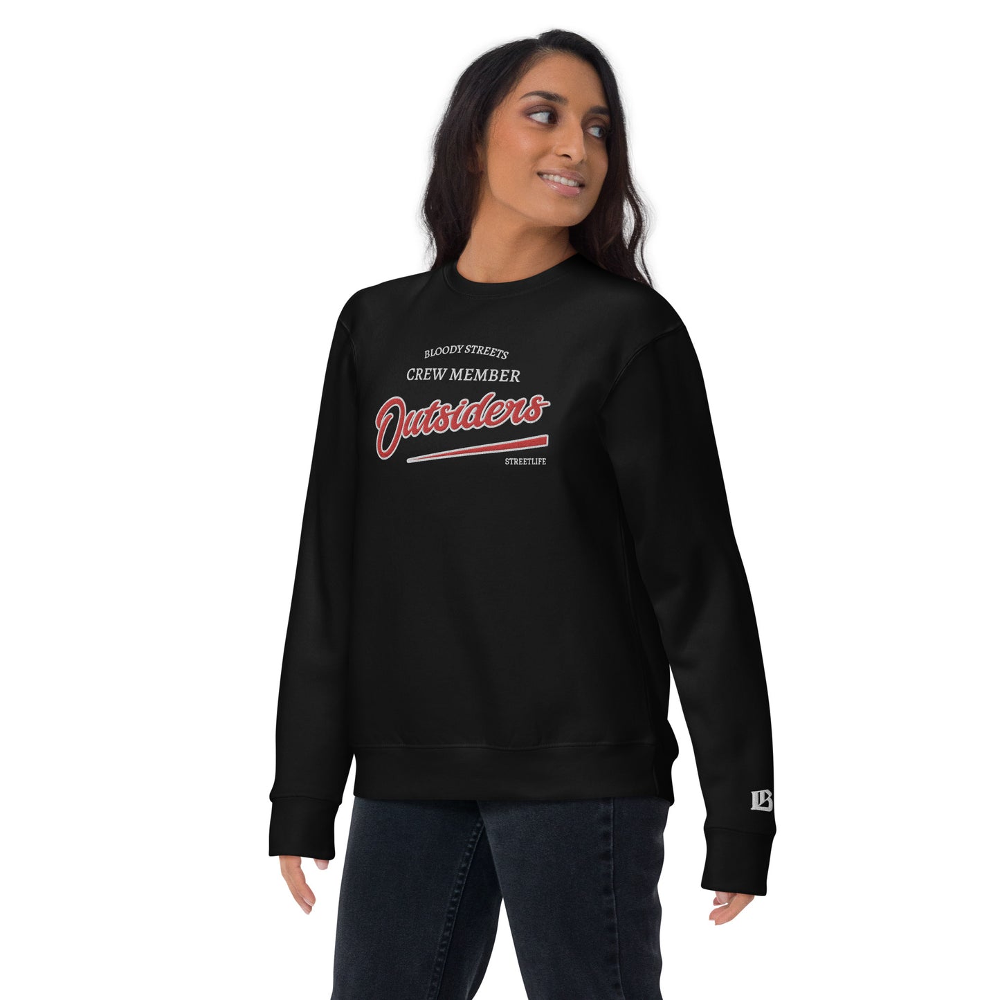 Streetwear Pullover Unisex - BS Outsiders Stickerei - BLOODY-STREETS.DE Streetwear Herren und Damen Hoodies, T-Shirts, Pullis