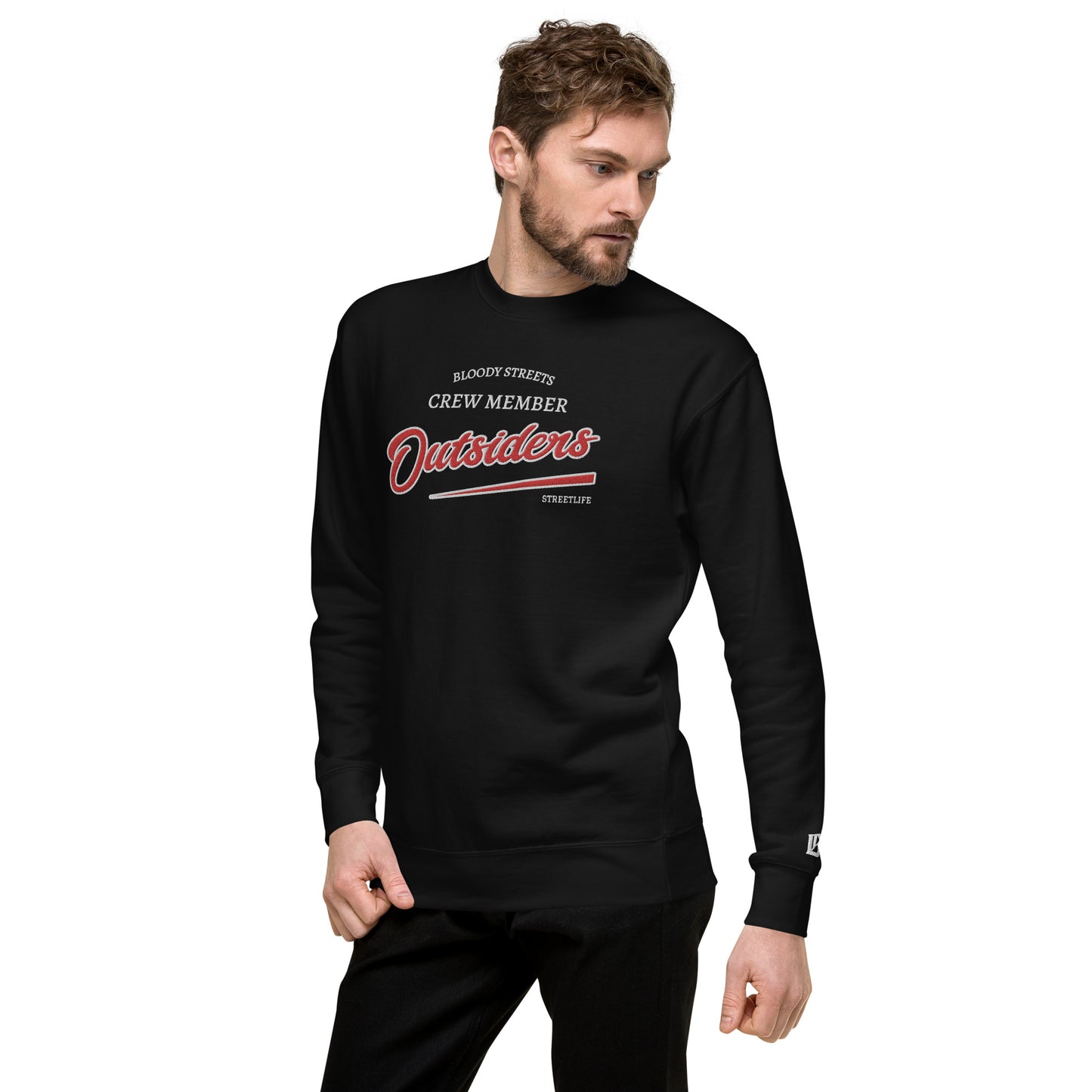 Streetwear Pullover Unisex - BS Outsiders Stickerei - BLOODY-STREETS.DE Streetwear Herren und Damen Hoodies, T-Shirts, Pullis