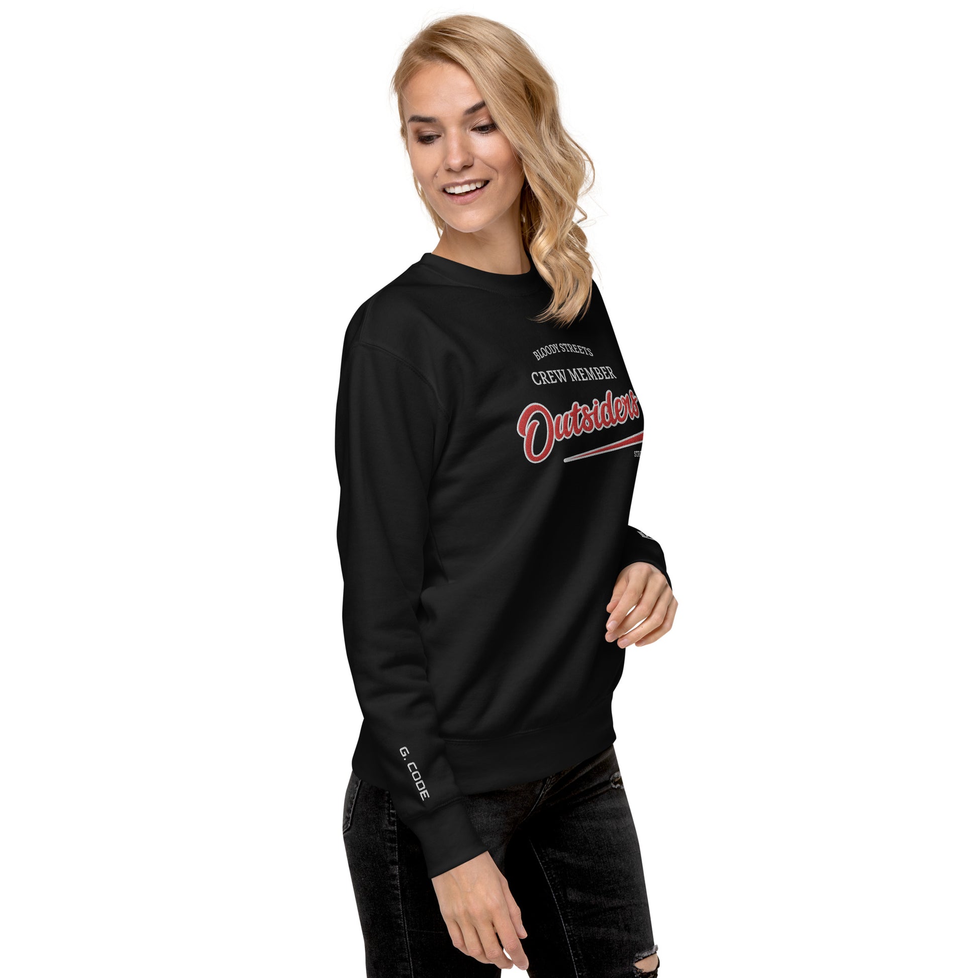 Streetwear Pullover Unisex - BS Outsiders Stickerei - BLOODY-STREETS.DE Streetwear Herren und Damen Hoodies, T-Shirts, Pullis