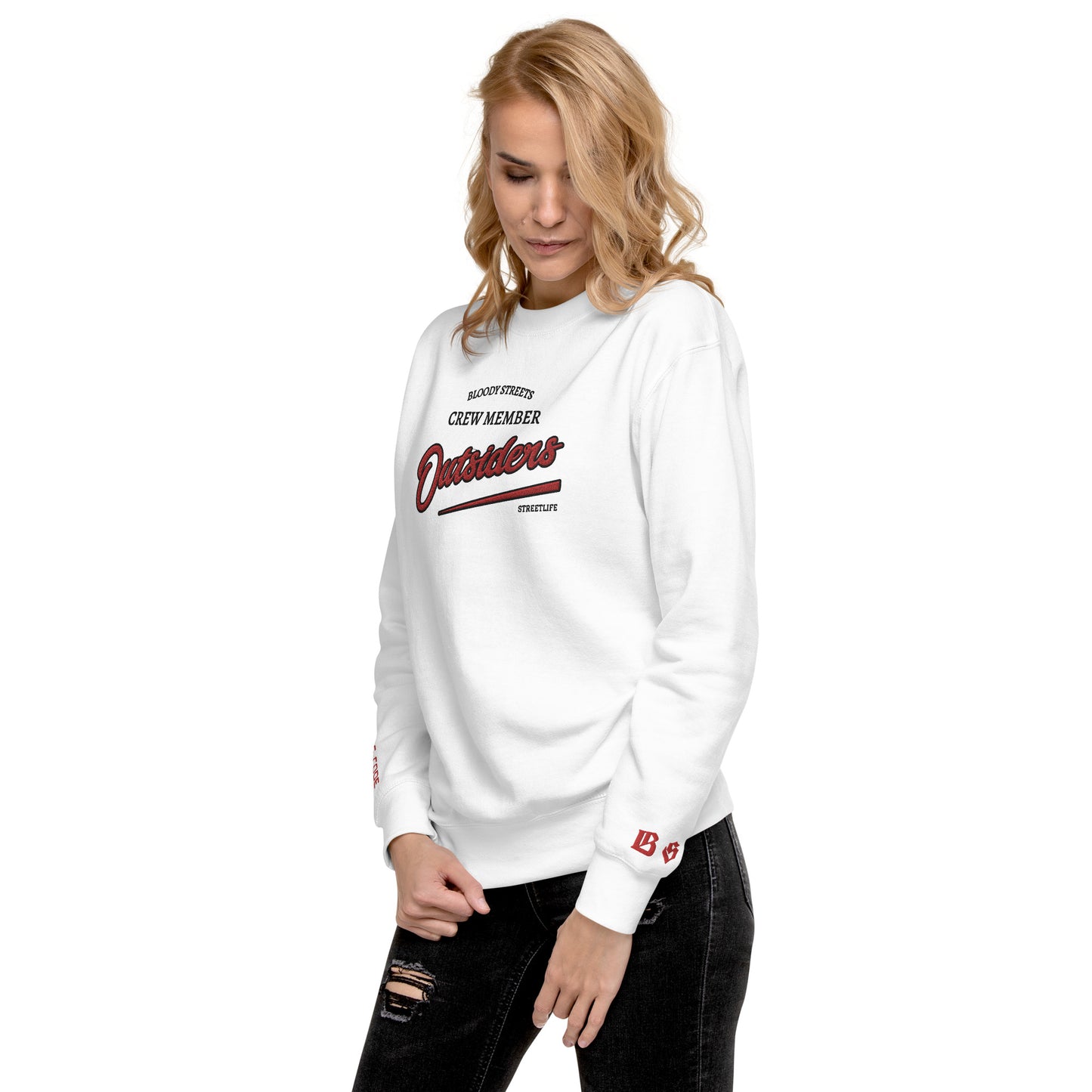 Streetwear Pullover Unisex - BS Outsiders Stickerei - BLOODY-STREETS.DE Streetwear Herren und Damen Hoodies, T-Shirts, Pullis